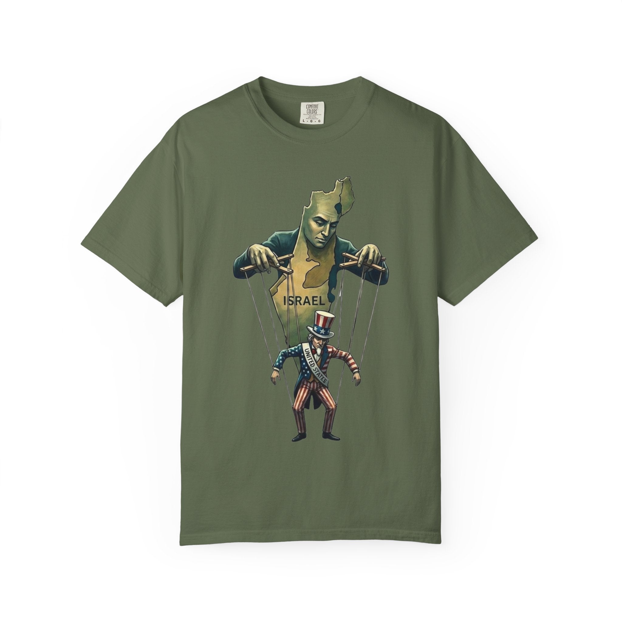 "The Global Puppet Master" Unisex Garment-Dyed T-shirt