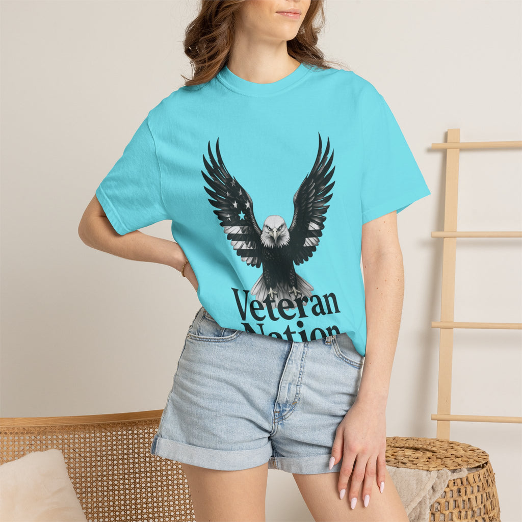 "Veteran Nation" Unisex Garment-Dyed T-shirt