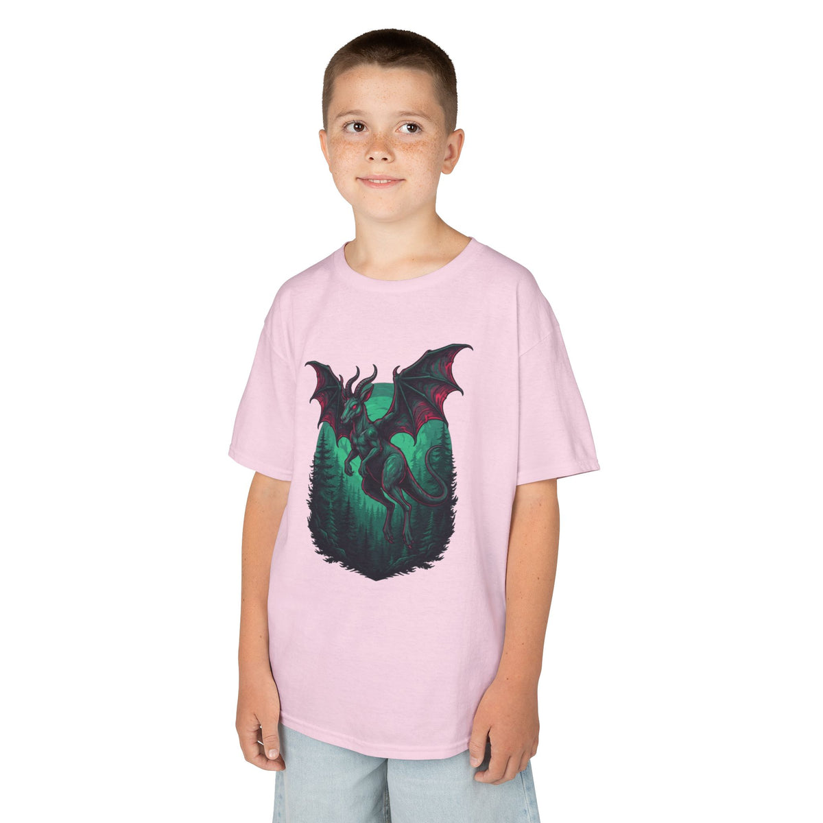 Color: Light Pink | The Jersey Devil (New Jersey, USA) Kids Tee