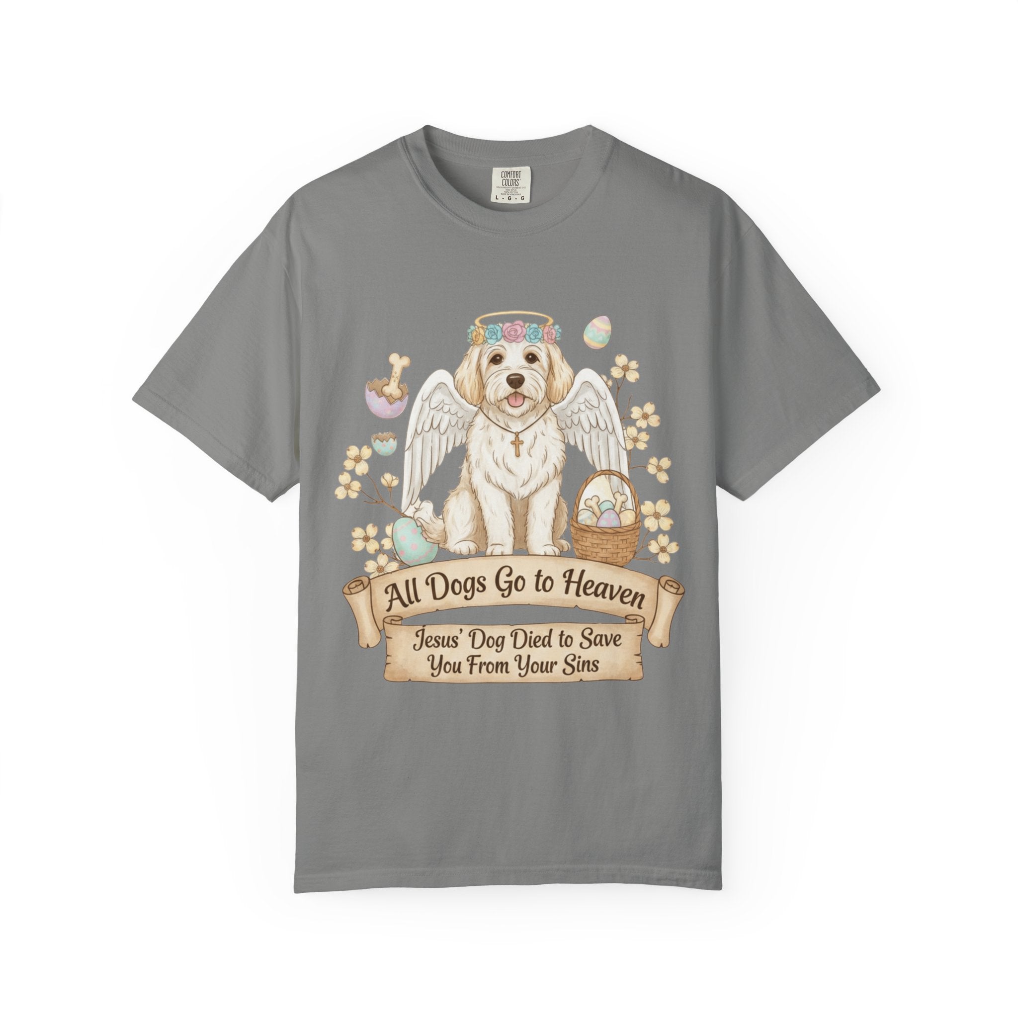 "All Dogs Go to Heaven 2" Unisex Garment-Dyed T-shirt