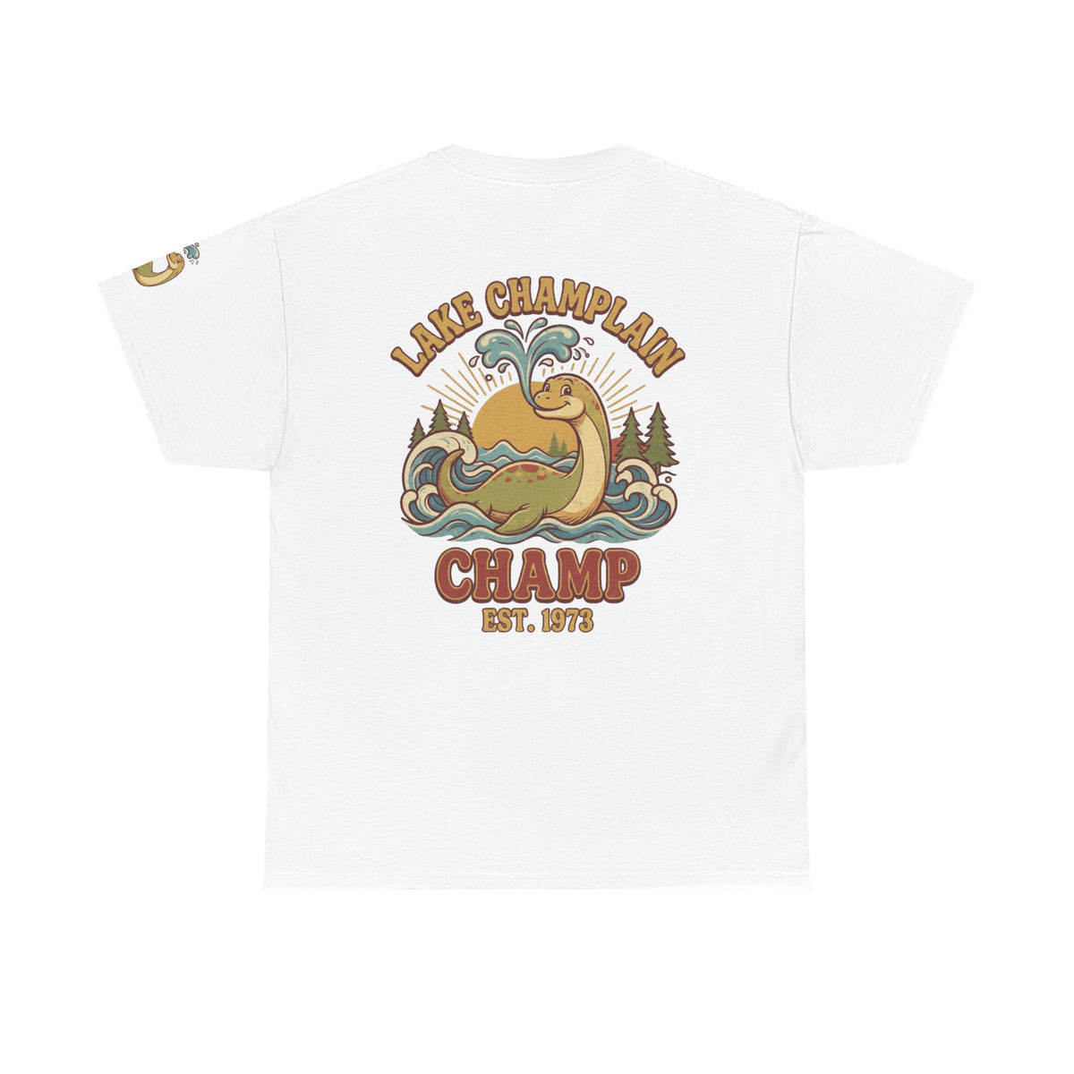 Color: White | Champ (Lake Champlain) Premium Graphic Tee