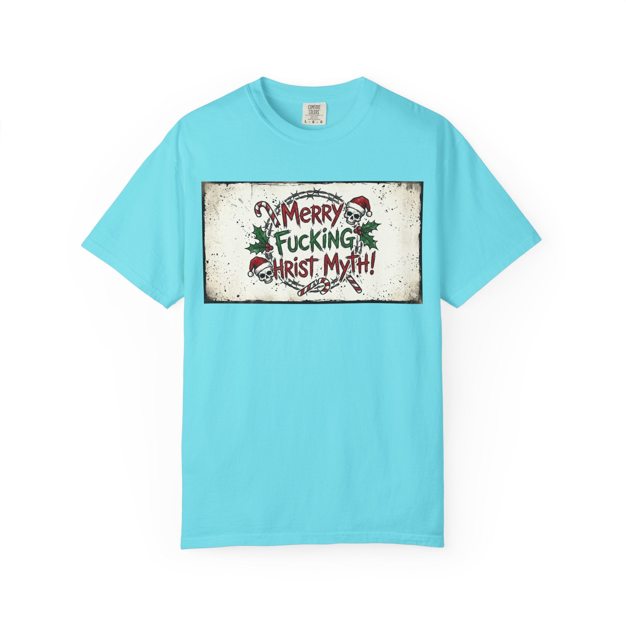 "MF Christ Myth 4" Unisex Garment-Dyed T-shirt