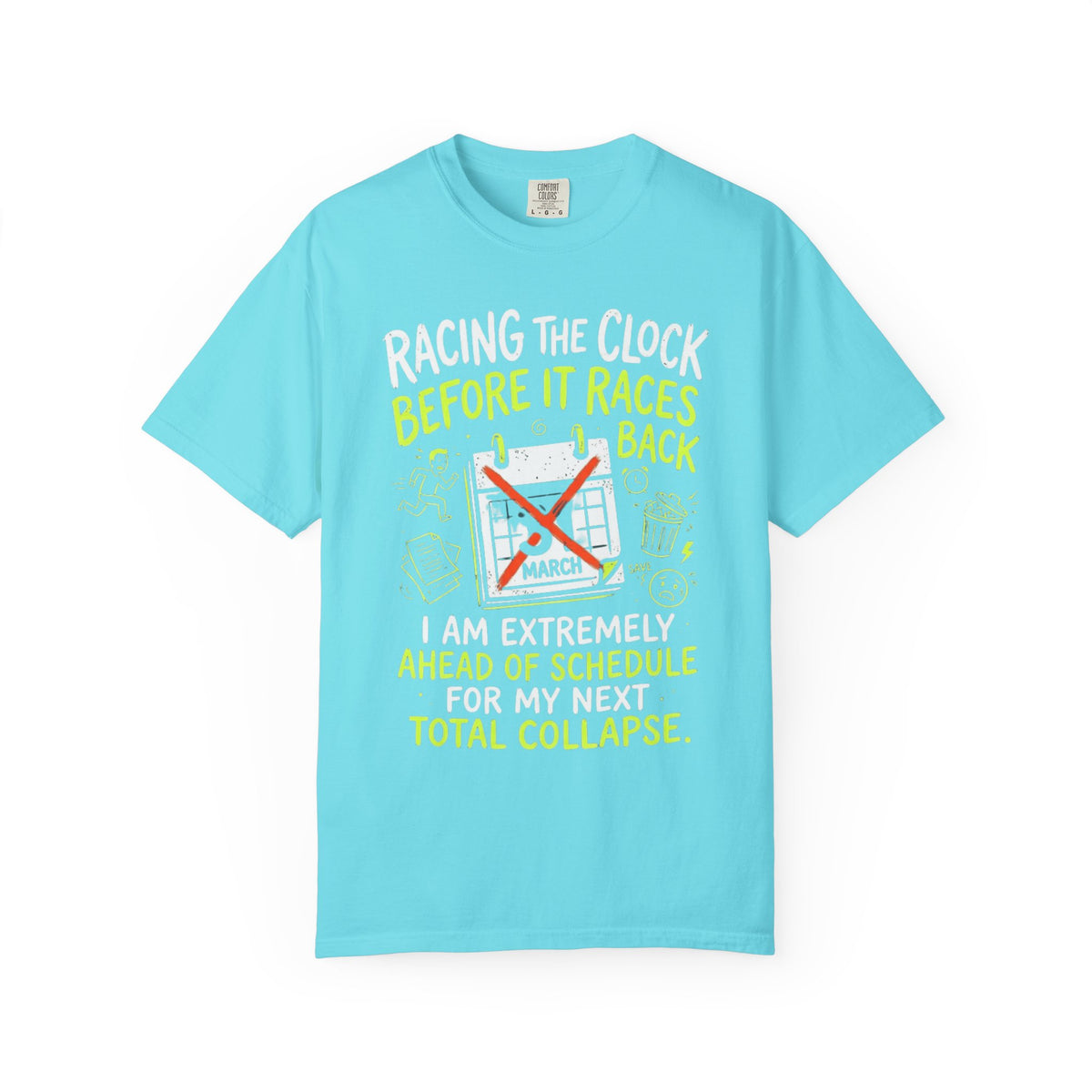 Color: Lagoon Blue | Total Collapse Unisex Garment-Dyed Tee