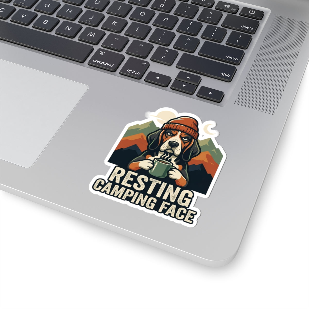 "Resting Camping Face" Sticker — Main