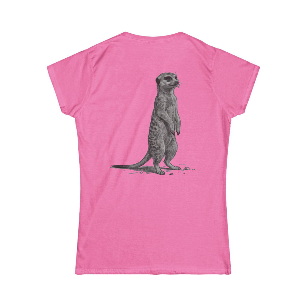 "Pencil Sketch Art Meerkat" Women's Tee