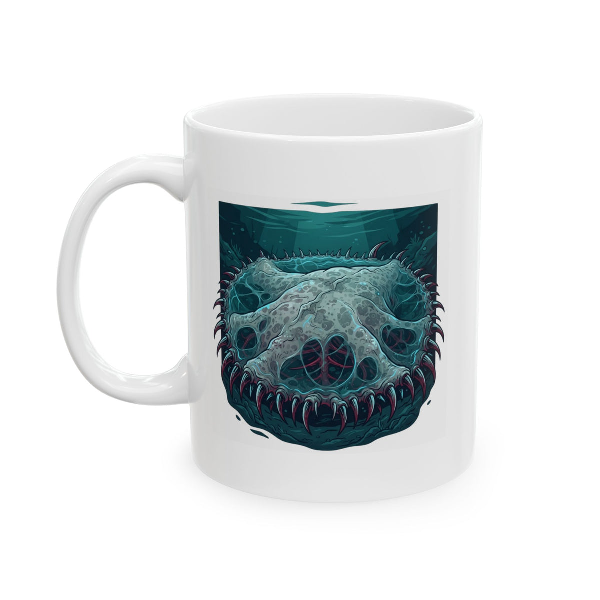 "El Cuero-The Hide (South American Folklore)" White Ceramic Mug