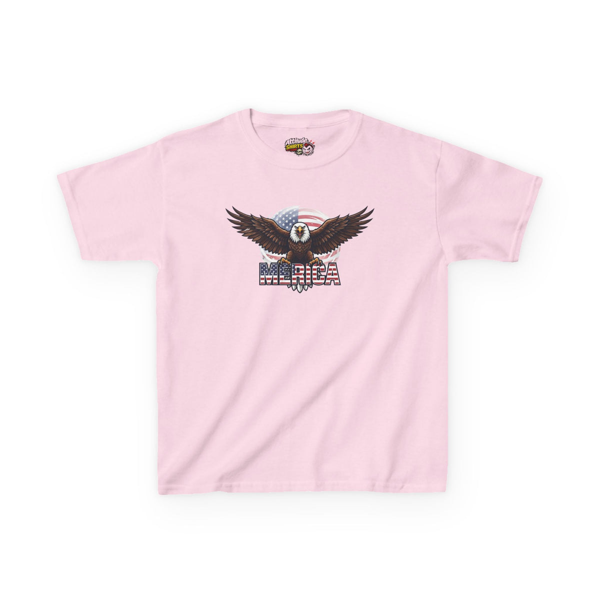 Color: Light Pink | Merica Kids Tee