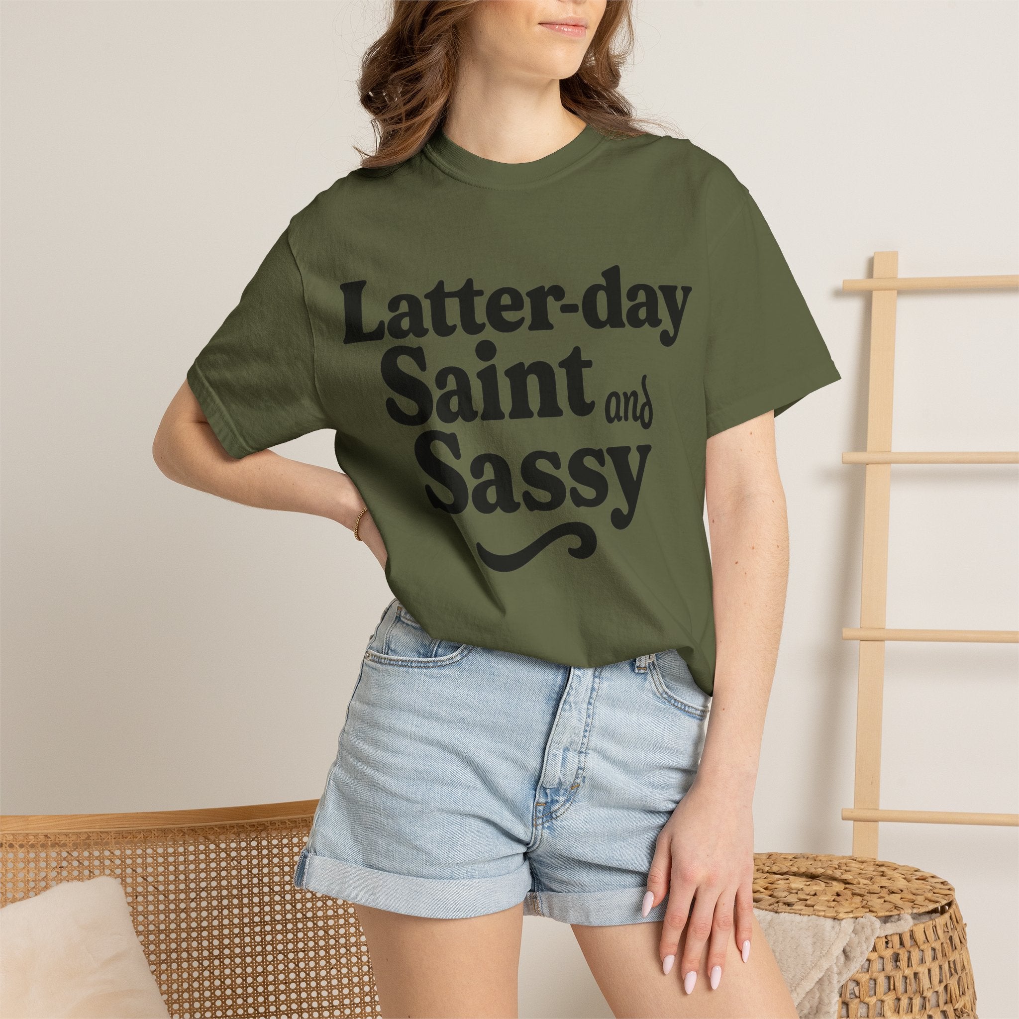 "Latter-day Saint and Sassy" Unisex Garment-Dyed T-shirt