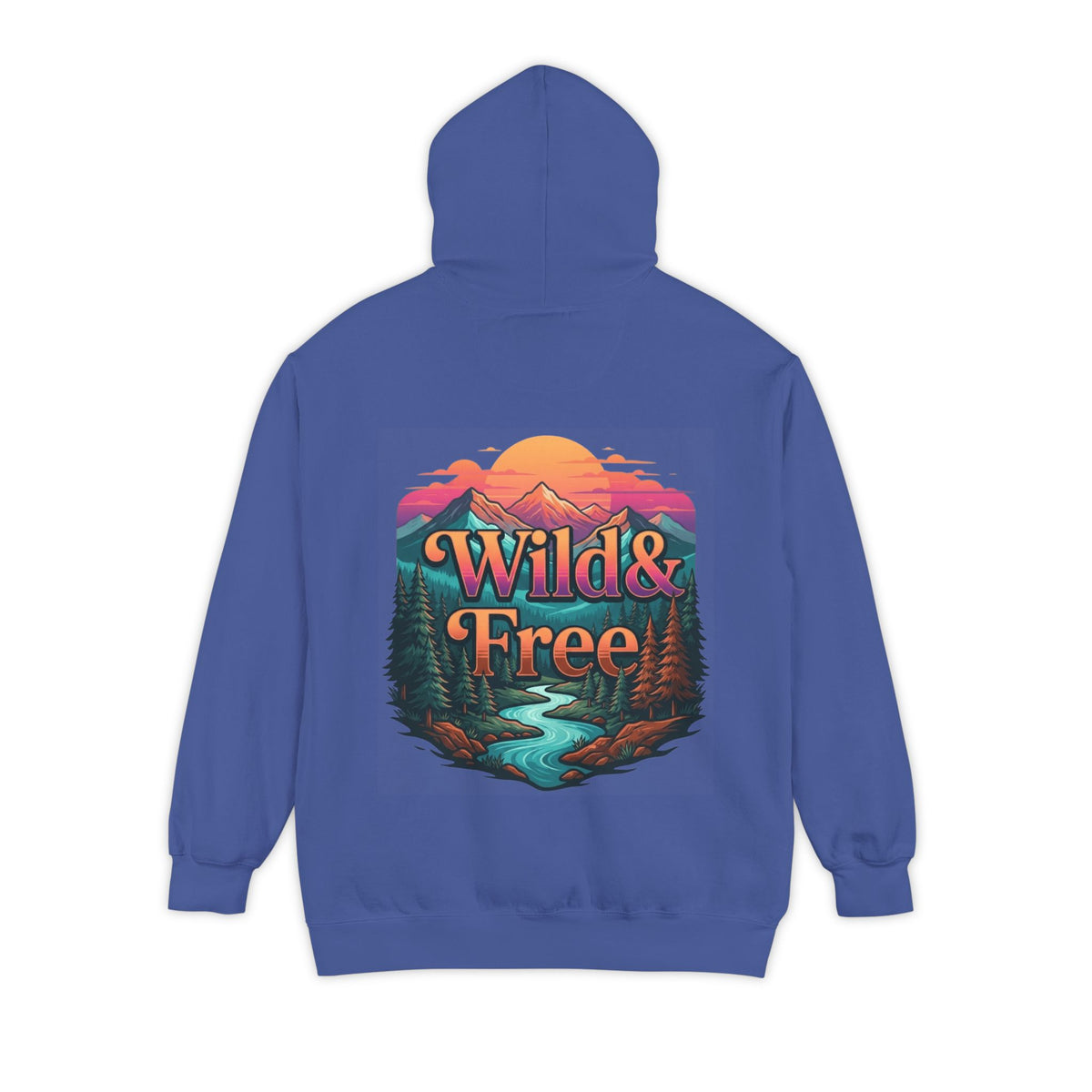Color: Flo Blue | Wild & Free Garment-Dyed Hoodie