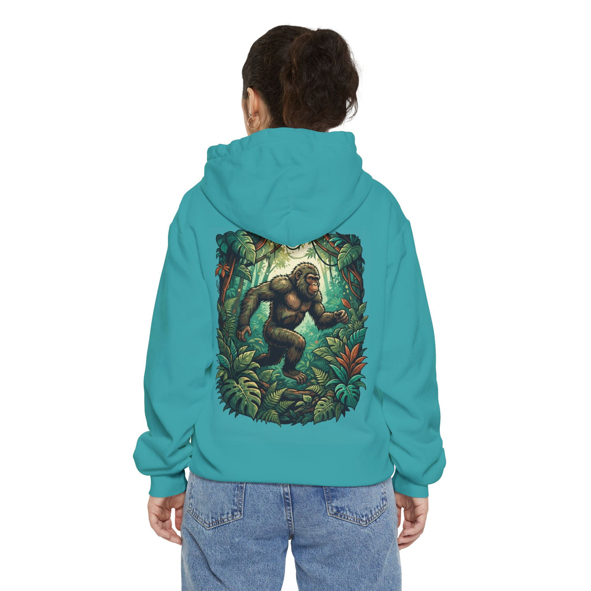 Color: Seafoam | The Bukit Timah Monkey Man (Singapore) Garment-Dyed Hoodie