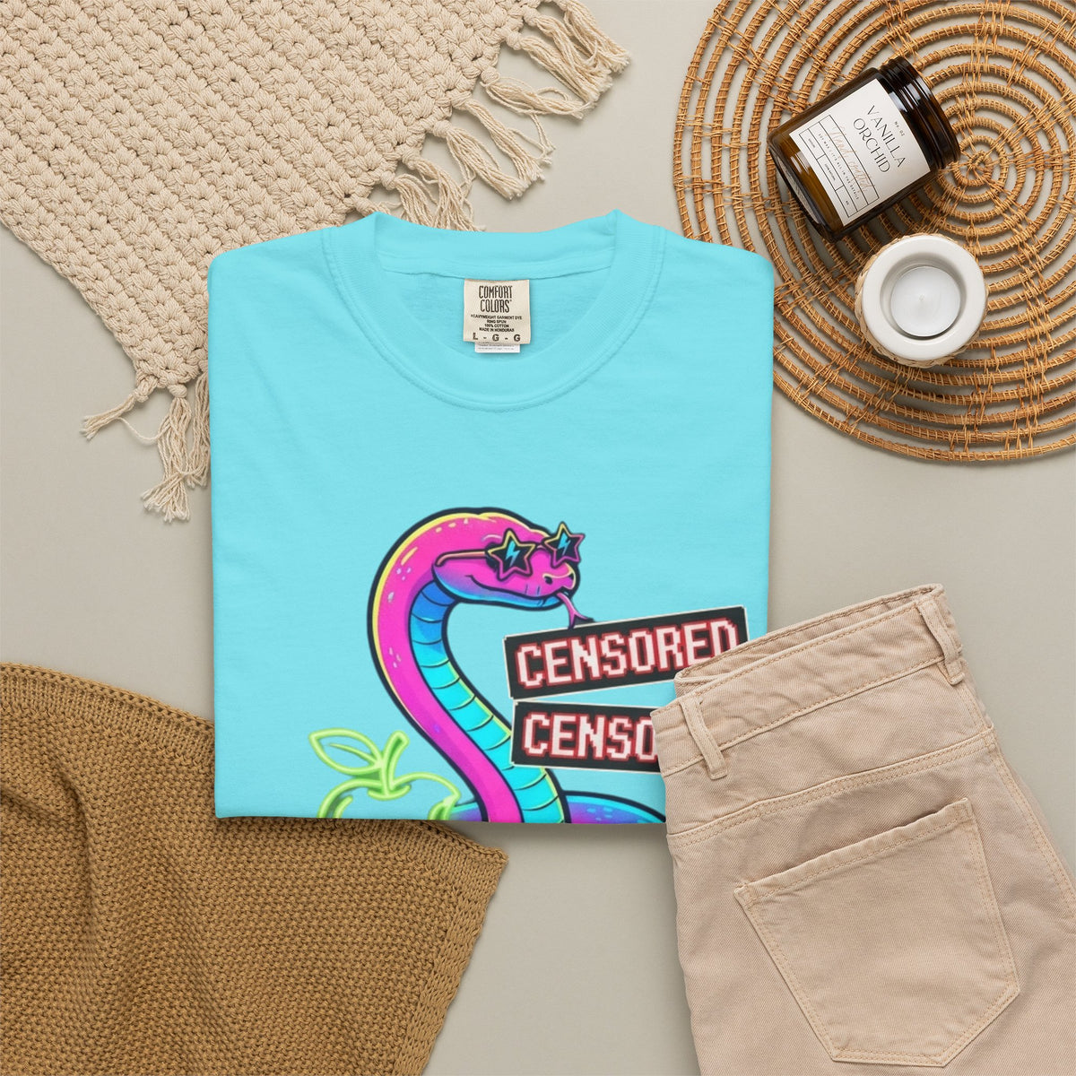 Good Book Series Naked & Unashamed Unisex Garment-Dyed Tee