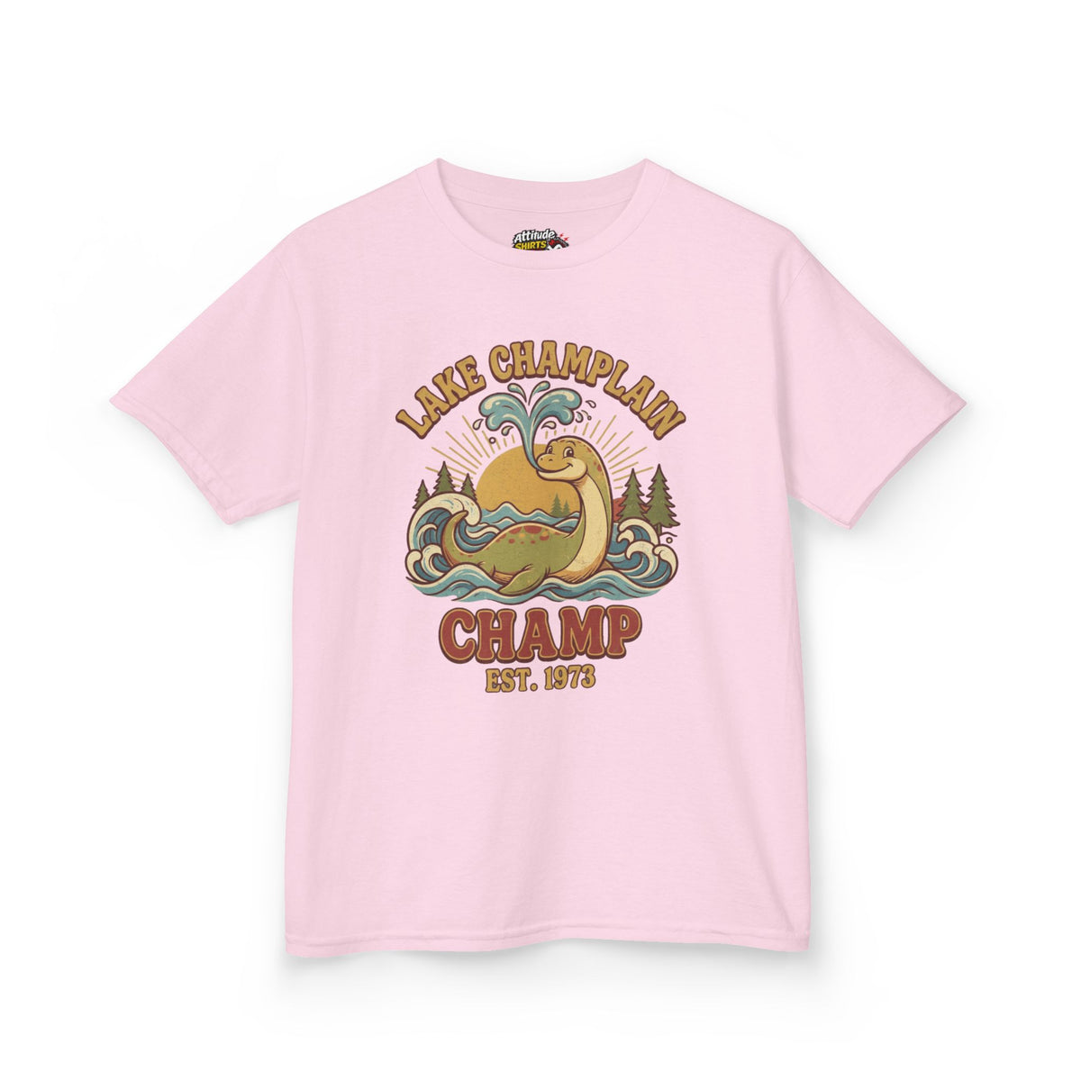 Color: Light Pink | Champ (Lake Champlain) Kids Tee