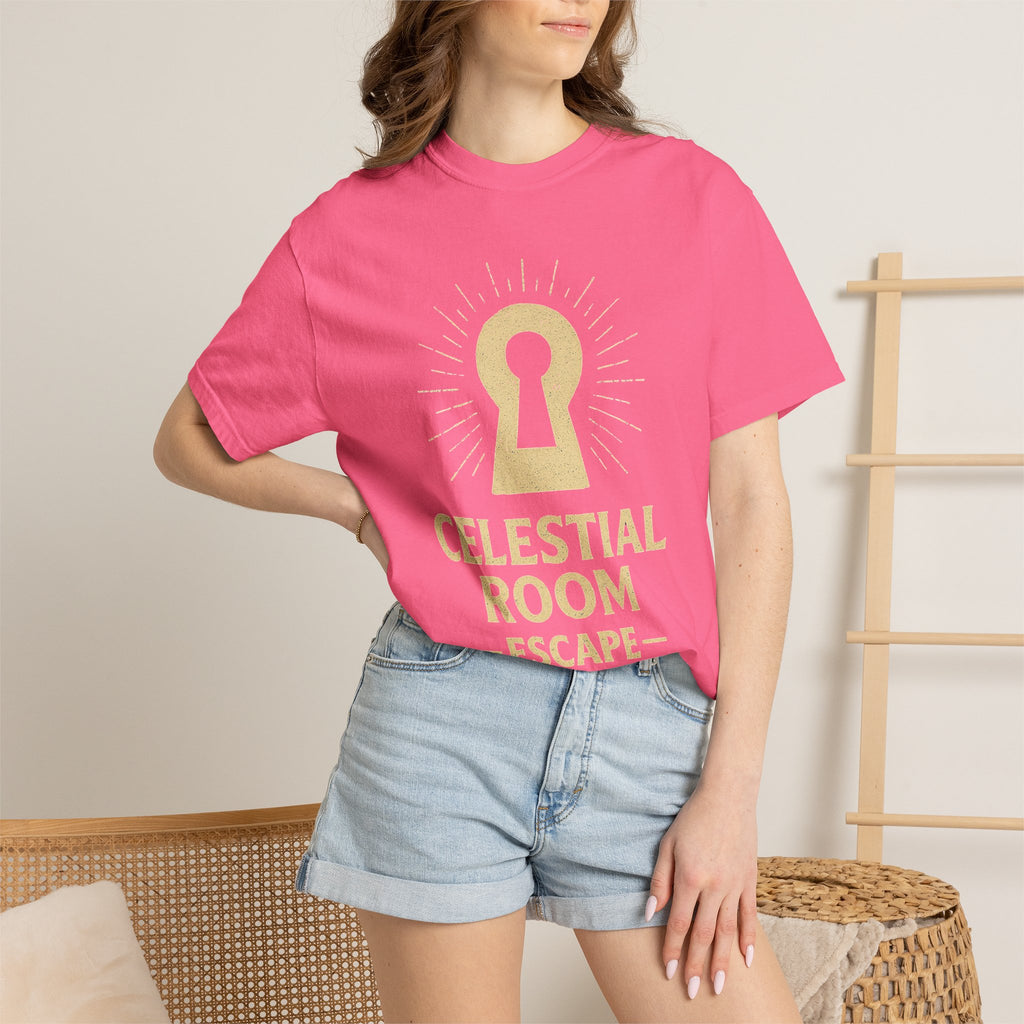 "Celestial Room Escape Artist" Unisex Garment-Dyed T-shirt