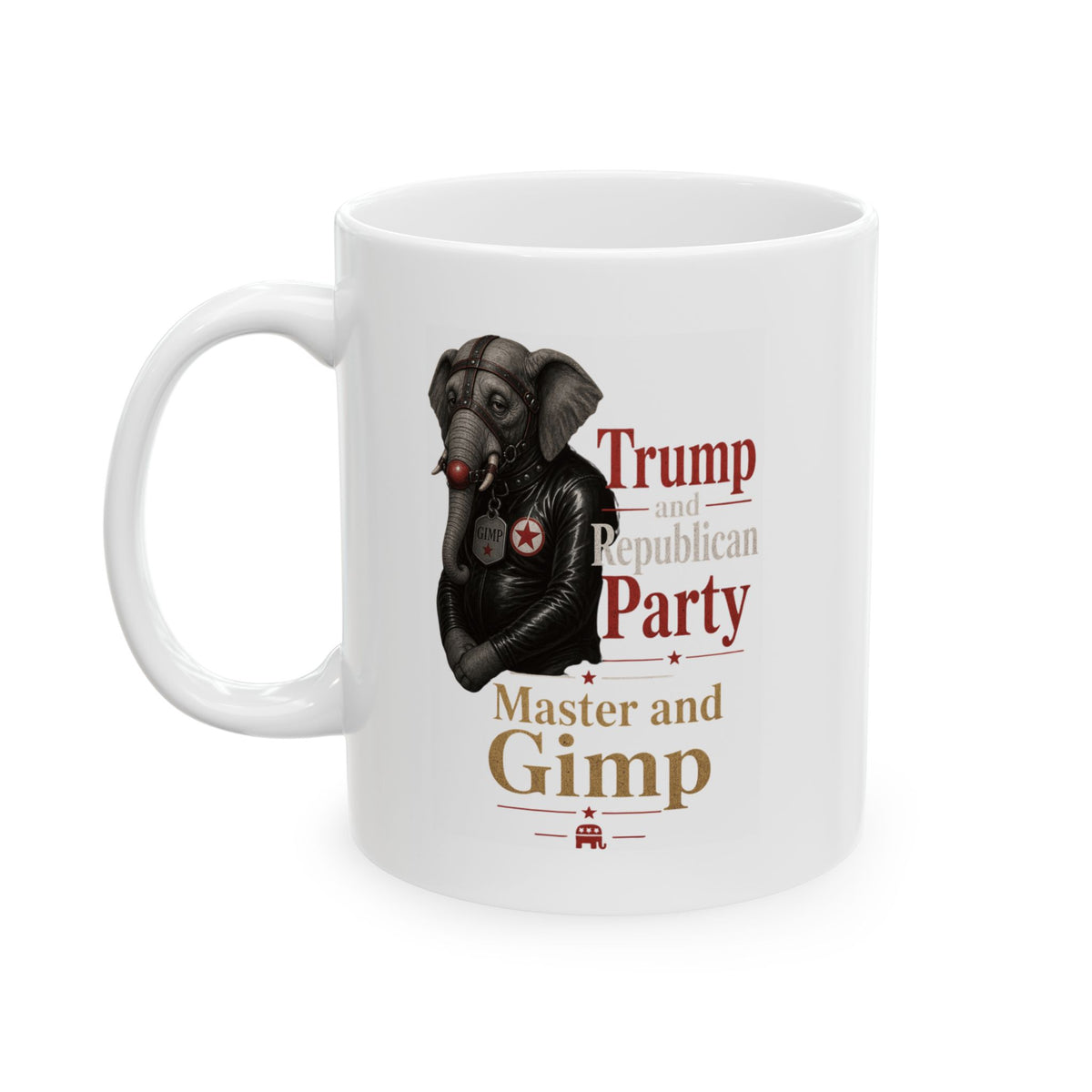 "Master and Gimp" White Ceramic Mug
