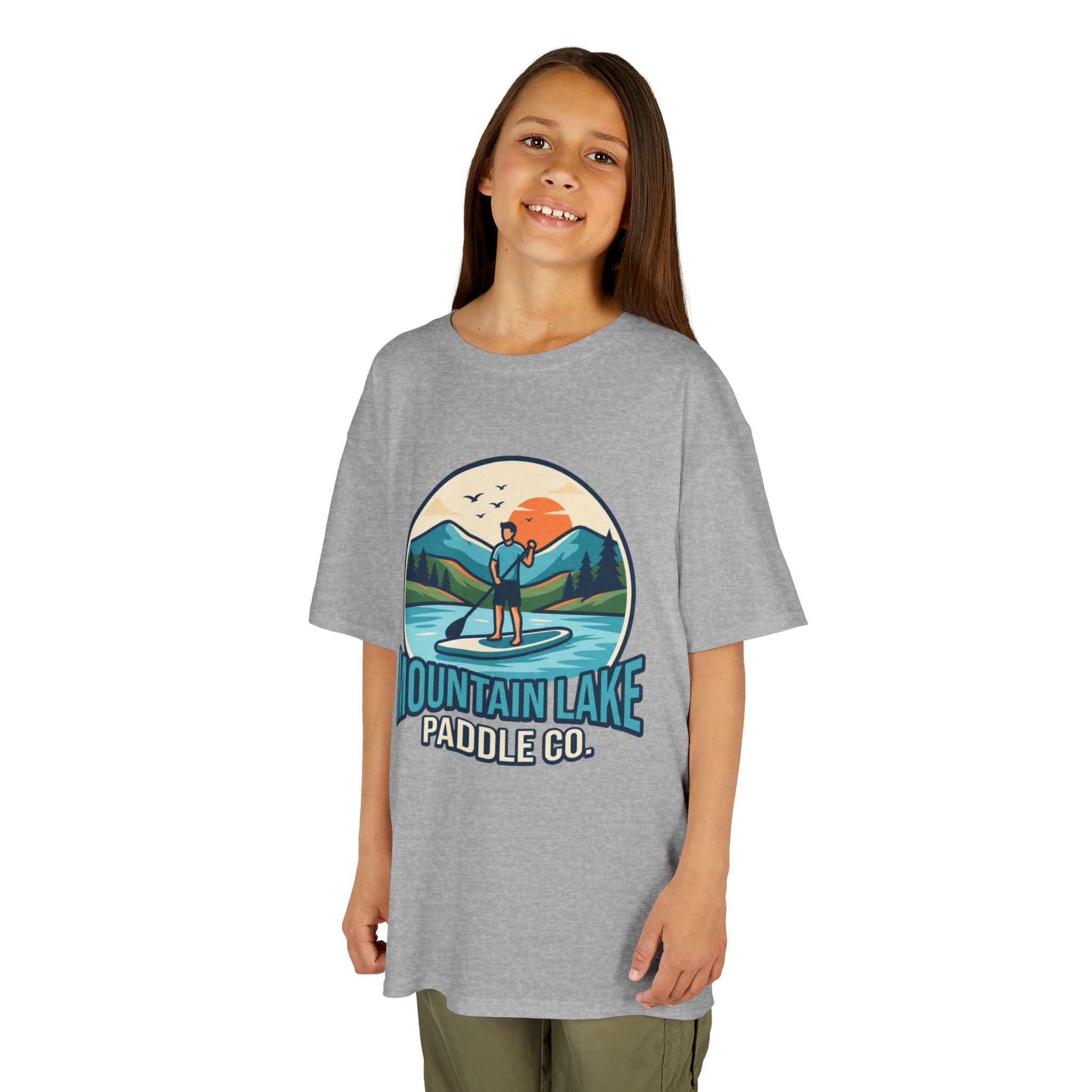 "Mountain Lake Paddle Board" Kids Tee