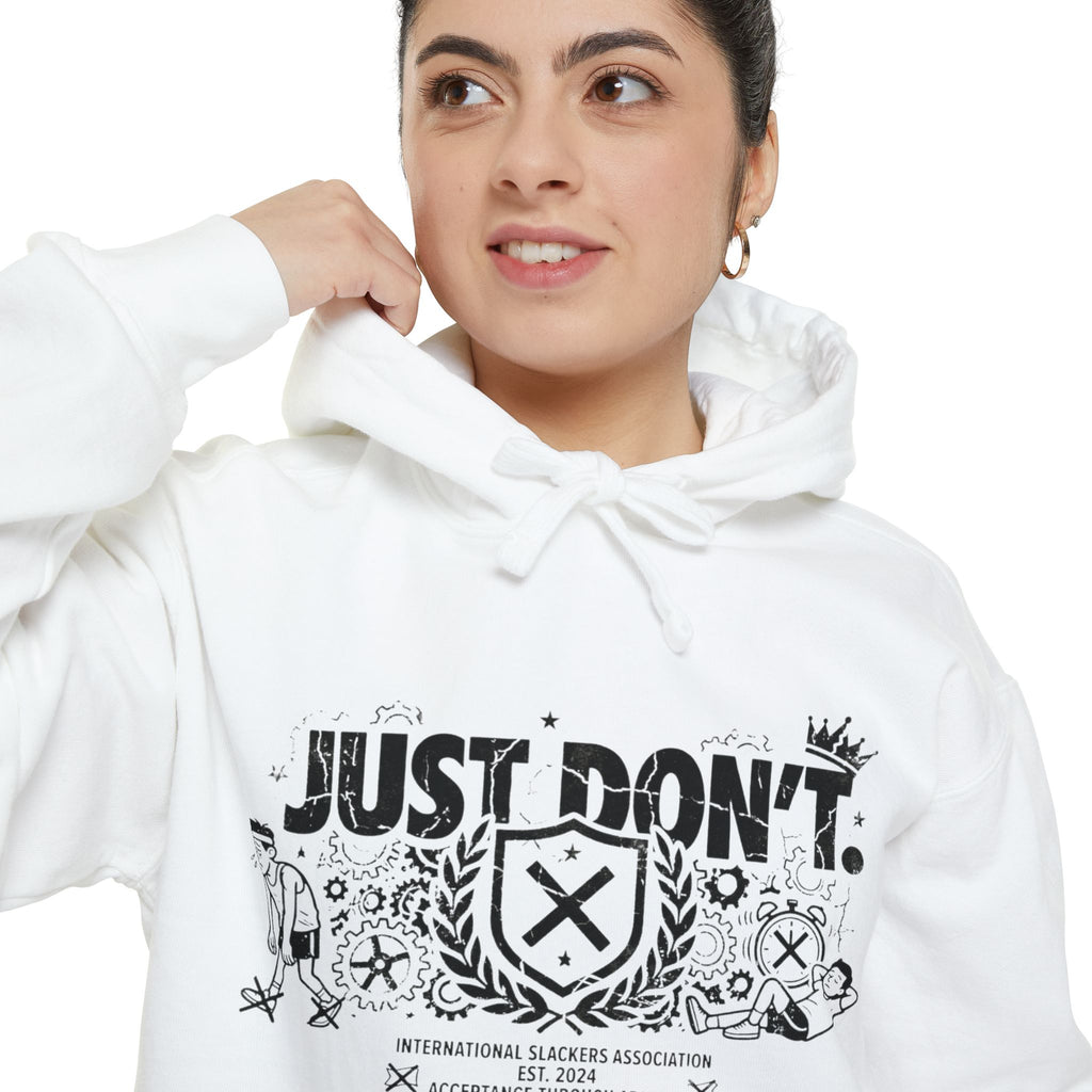 The Anti-Motivational Manifesto | Garment-Dyed Hoodie — AttitudeShirts