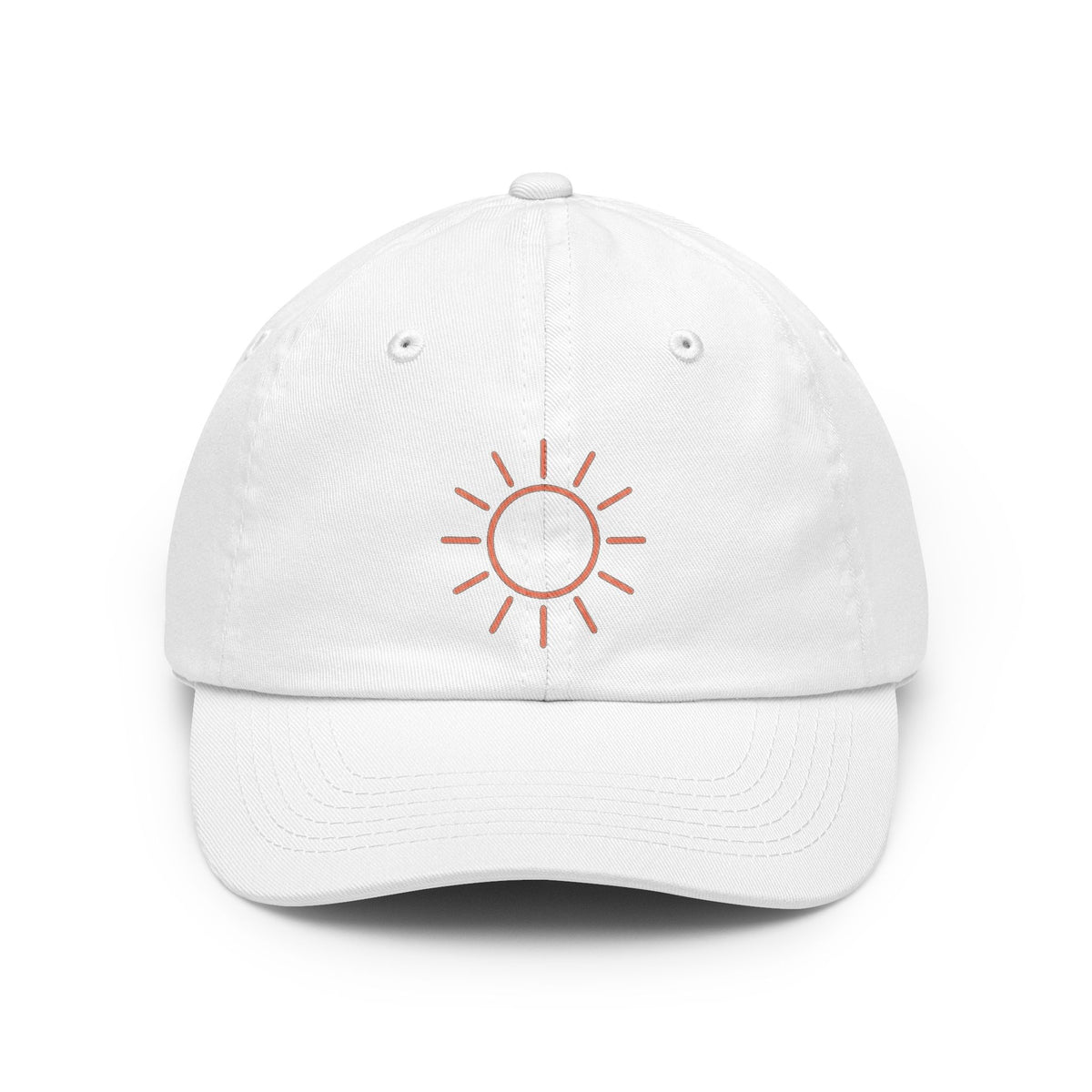 Color: White | Sun Dad Hat — Graphic