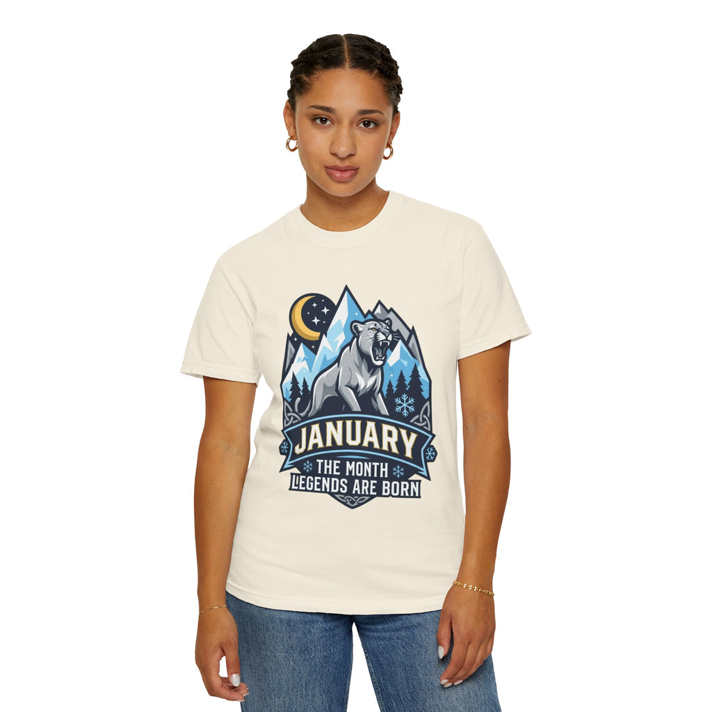 "January Legend" Unisex Garment-Dyed Tee