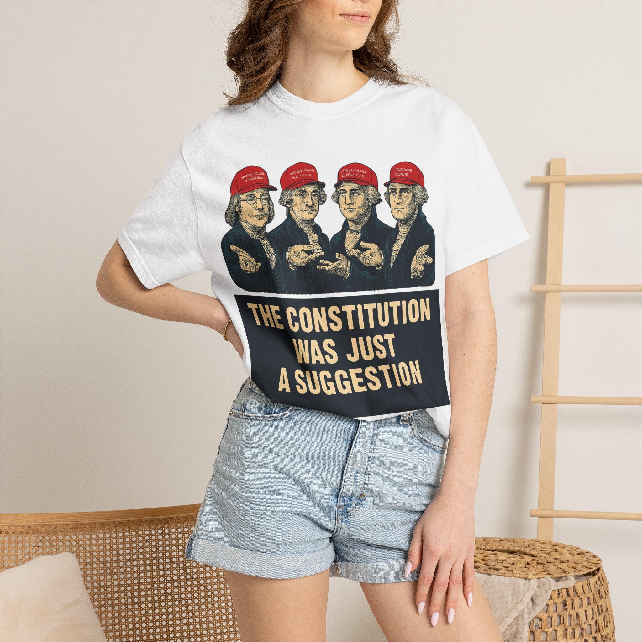 "The Constitution Was Just a Suggestion" Unisex Garment-Dyed T-shirt