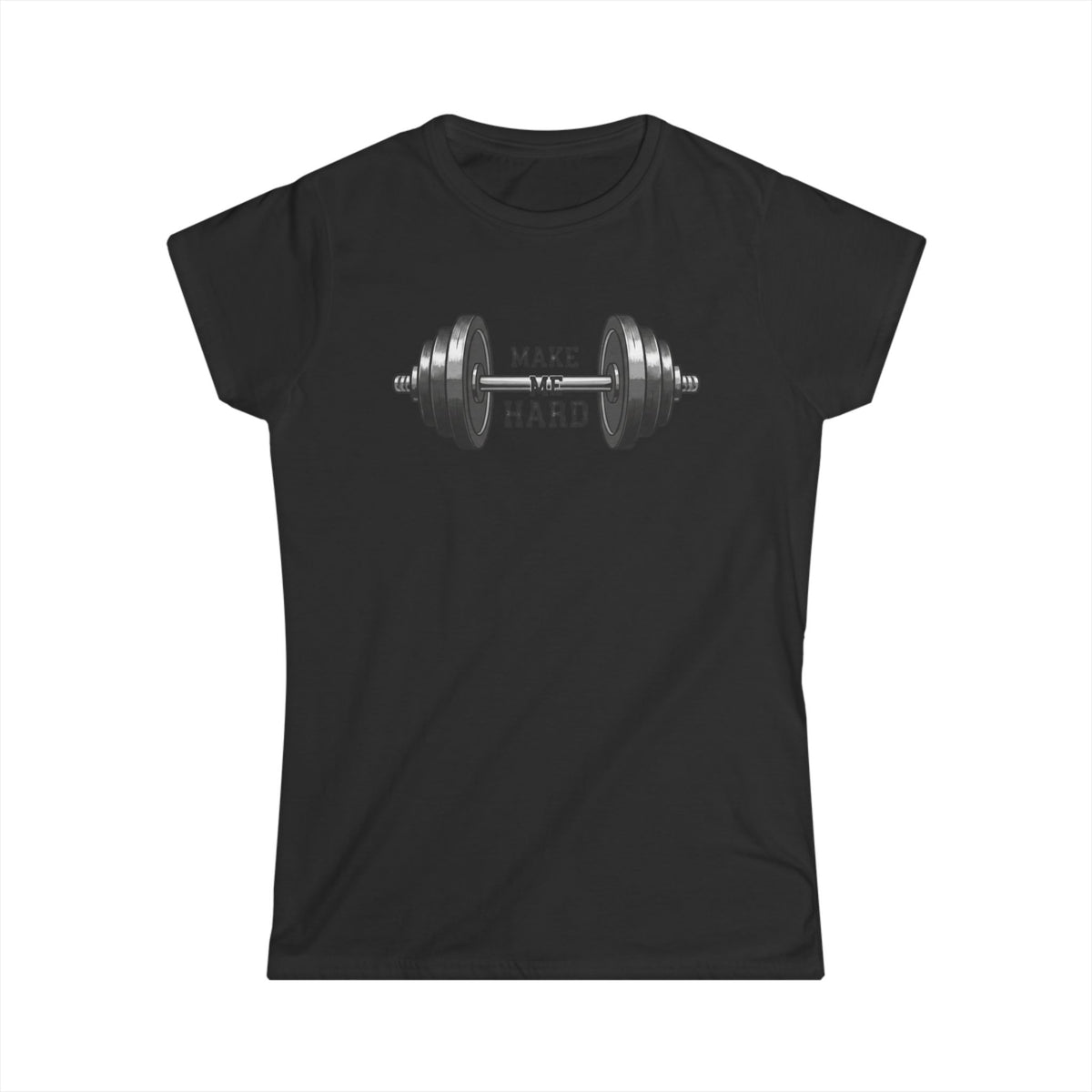 Color: Black | Make Me Hard - Morning Demands | Women's Tee — AttitudeShirts