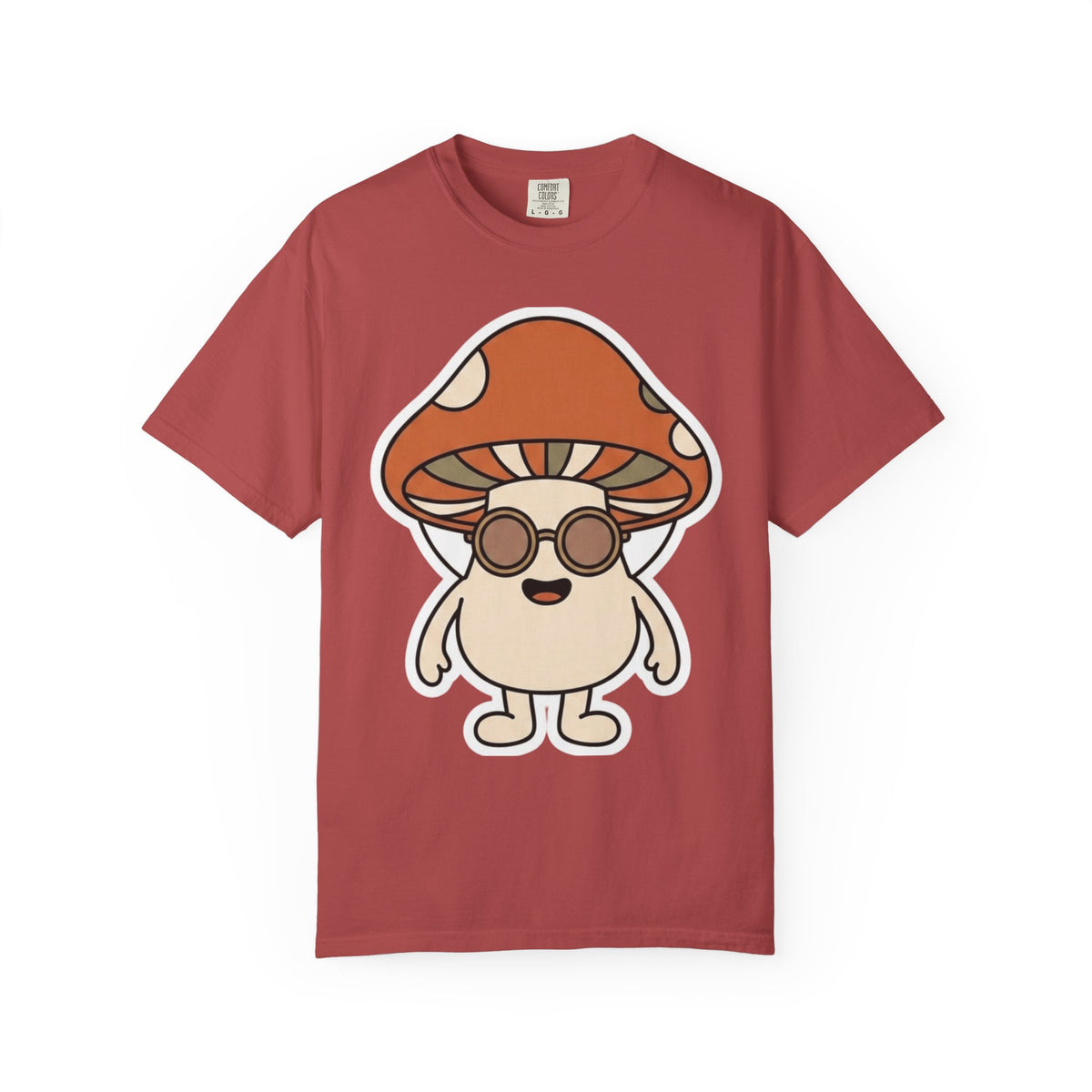 Color: Crimson | Shroom Man Unisex Garment-Dyed Tee