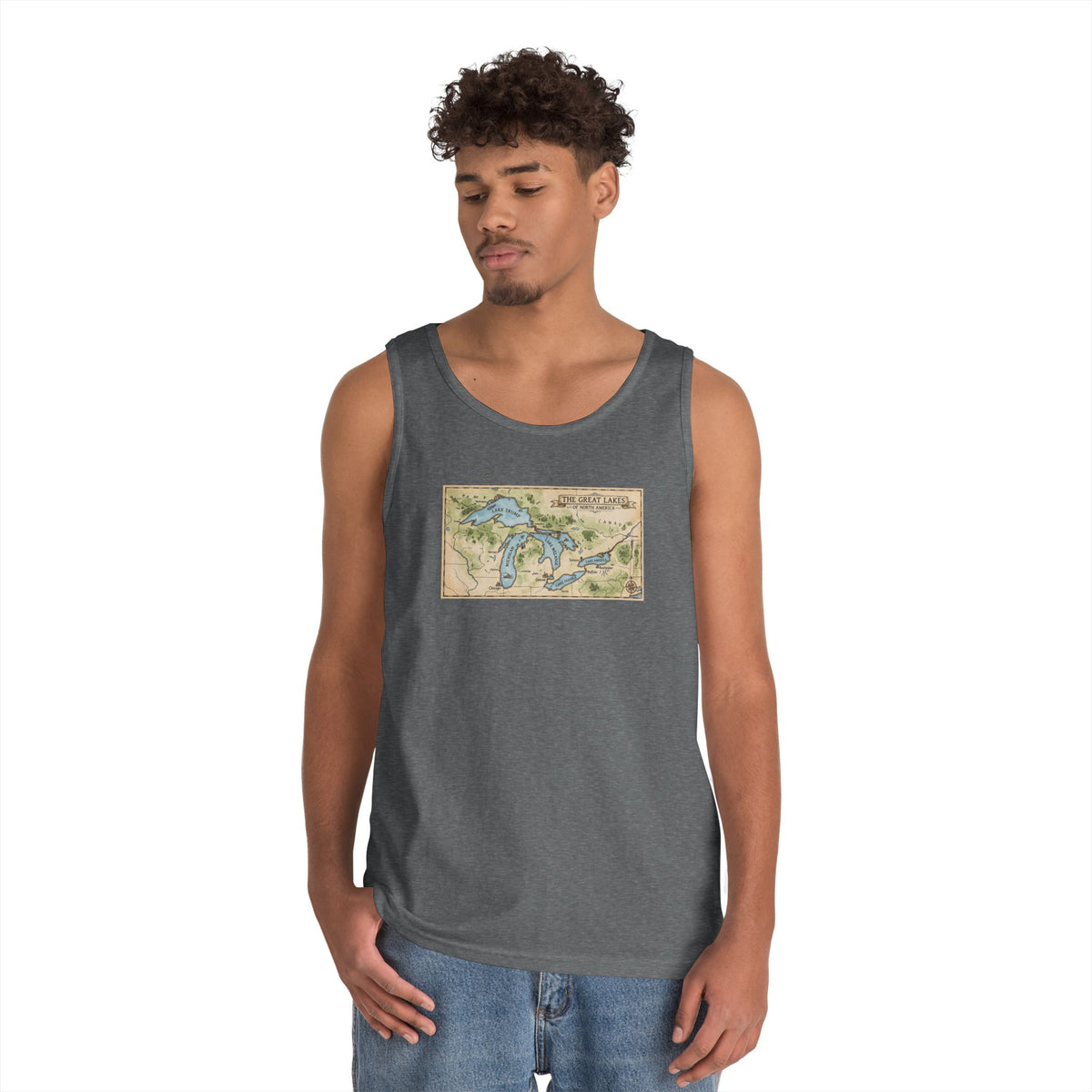 Color: Graphite Heather | 51st State Great Lakes Tank Top