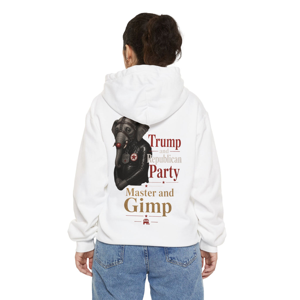 Color: White | Master and Gimp Garment-Dyed Hoodie