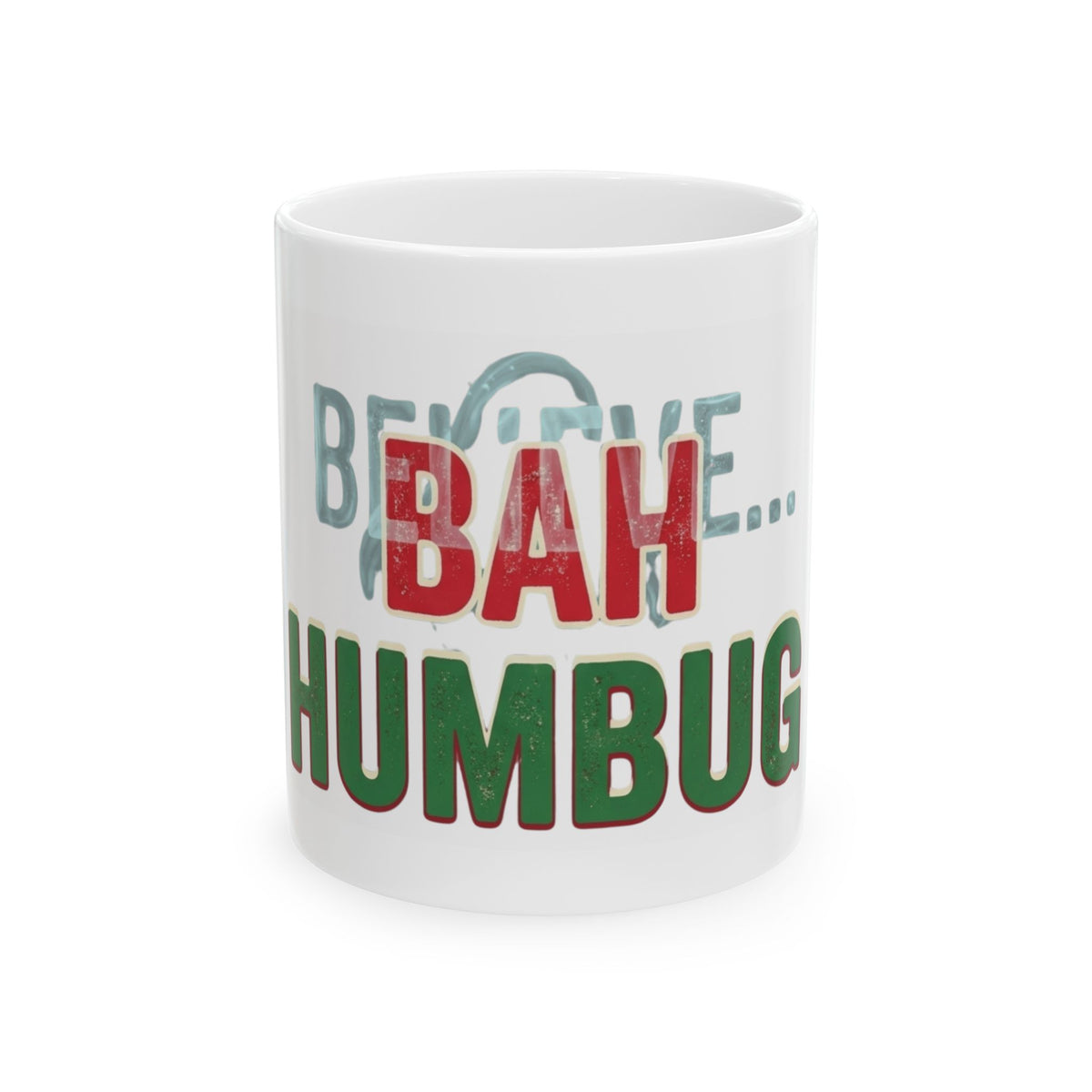 "Bah Humburg" White Ceramic Mug