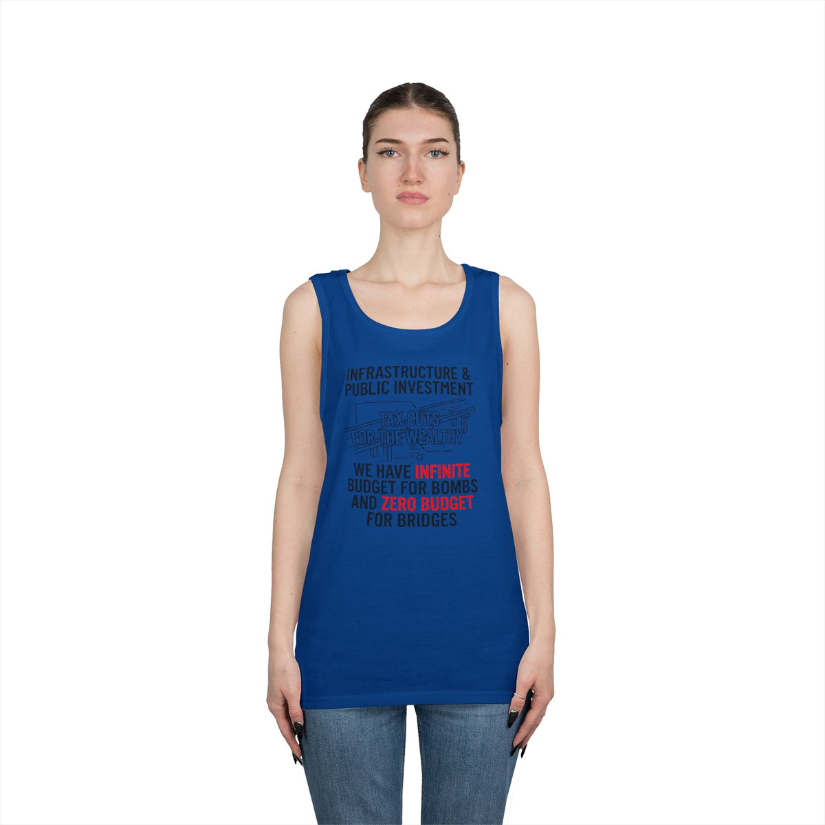 Color: Royal | Protest Series - Fix The Roads Tank Top