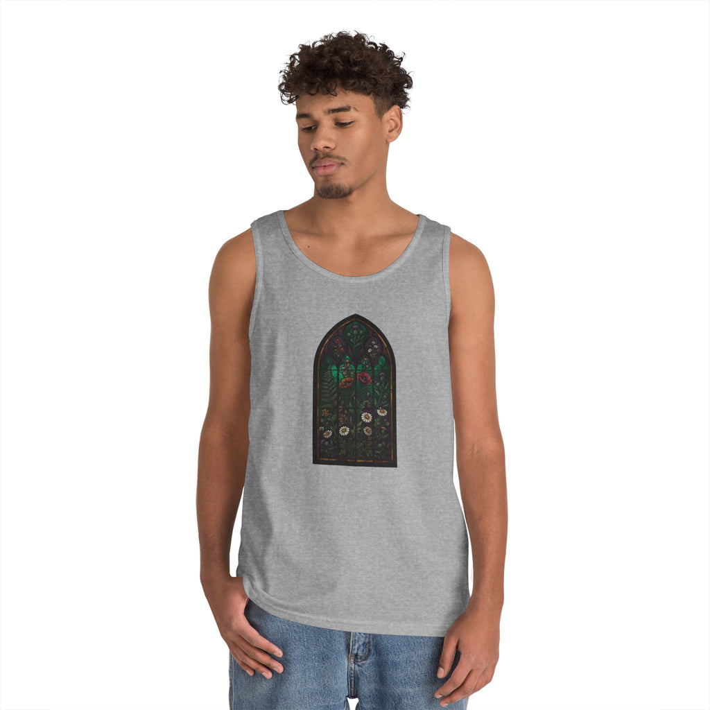 "Stained Glass Floral" Tank Top