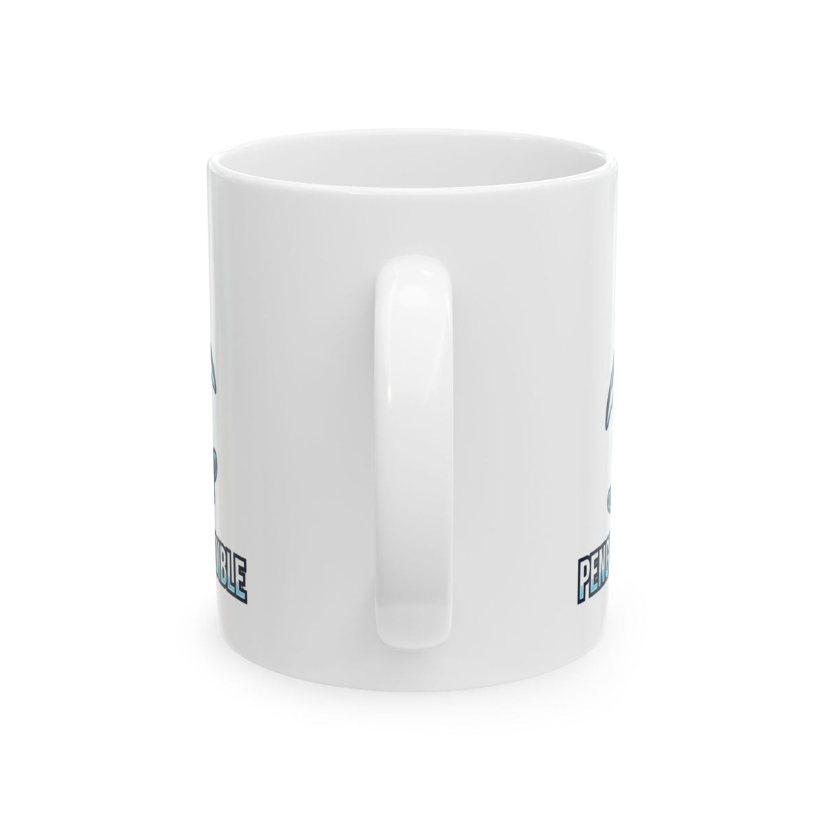 "Penguin Credible" White Ceramic Mug
