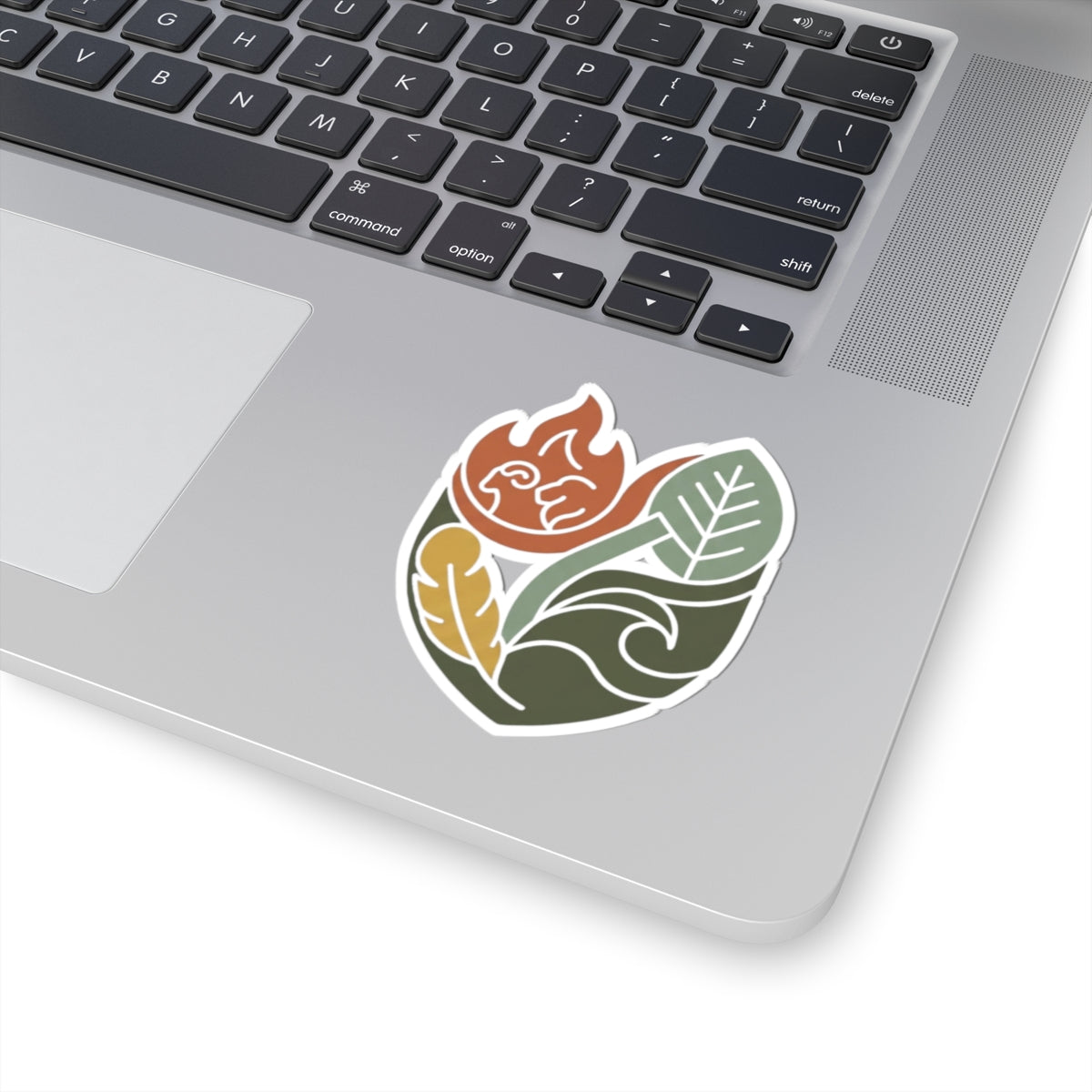 "Four Elements- Fire, Earth, Air, Water" Sticker