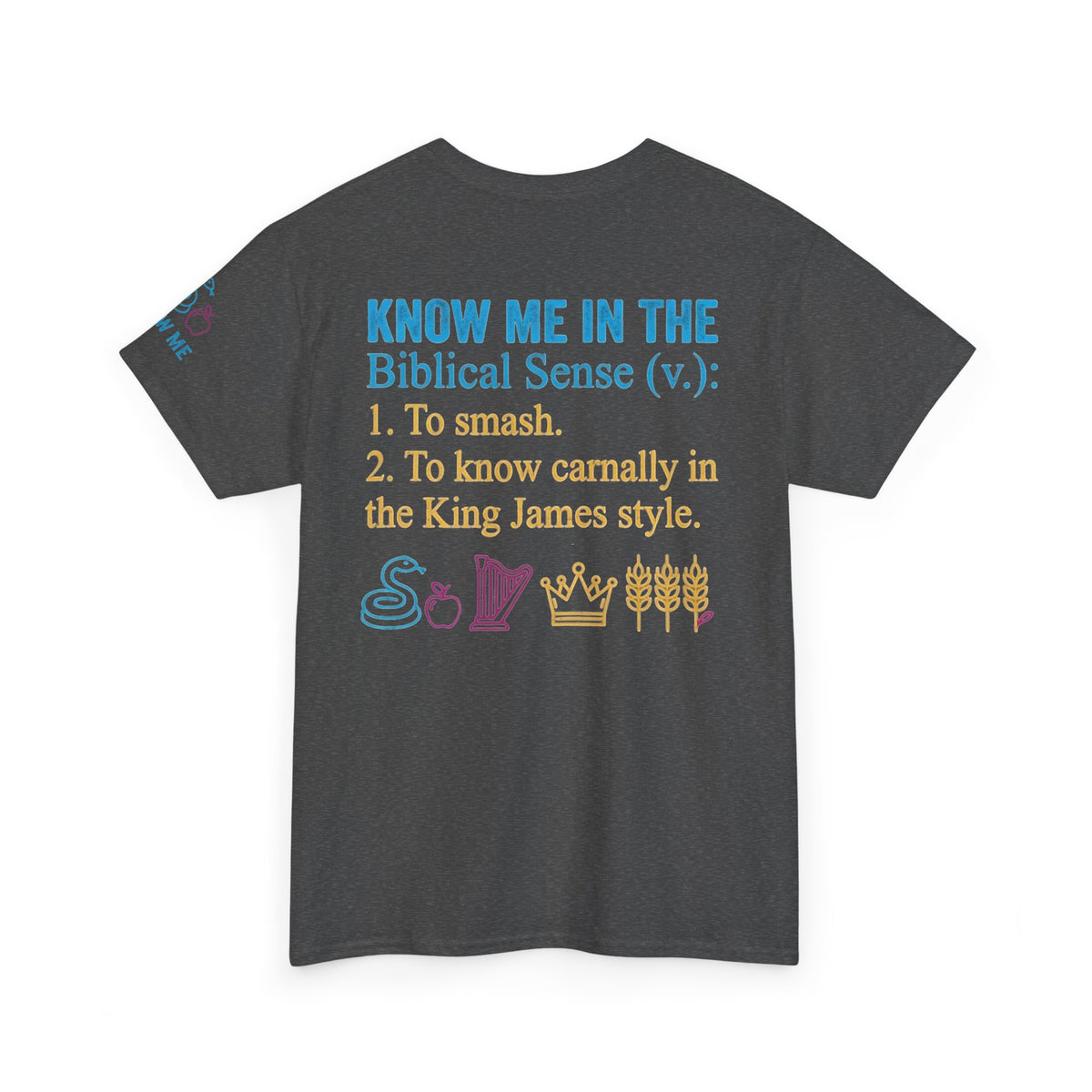 "Good Book Series Know Me In The Biblical Sense" Premium Graphic Tee