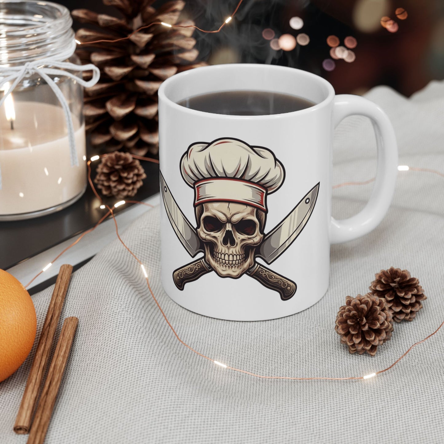 "Hell's Kitchen Literally" White Ceramic Mug — Graphic