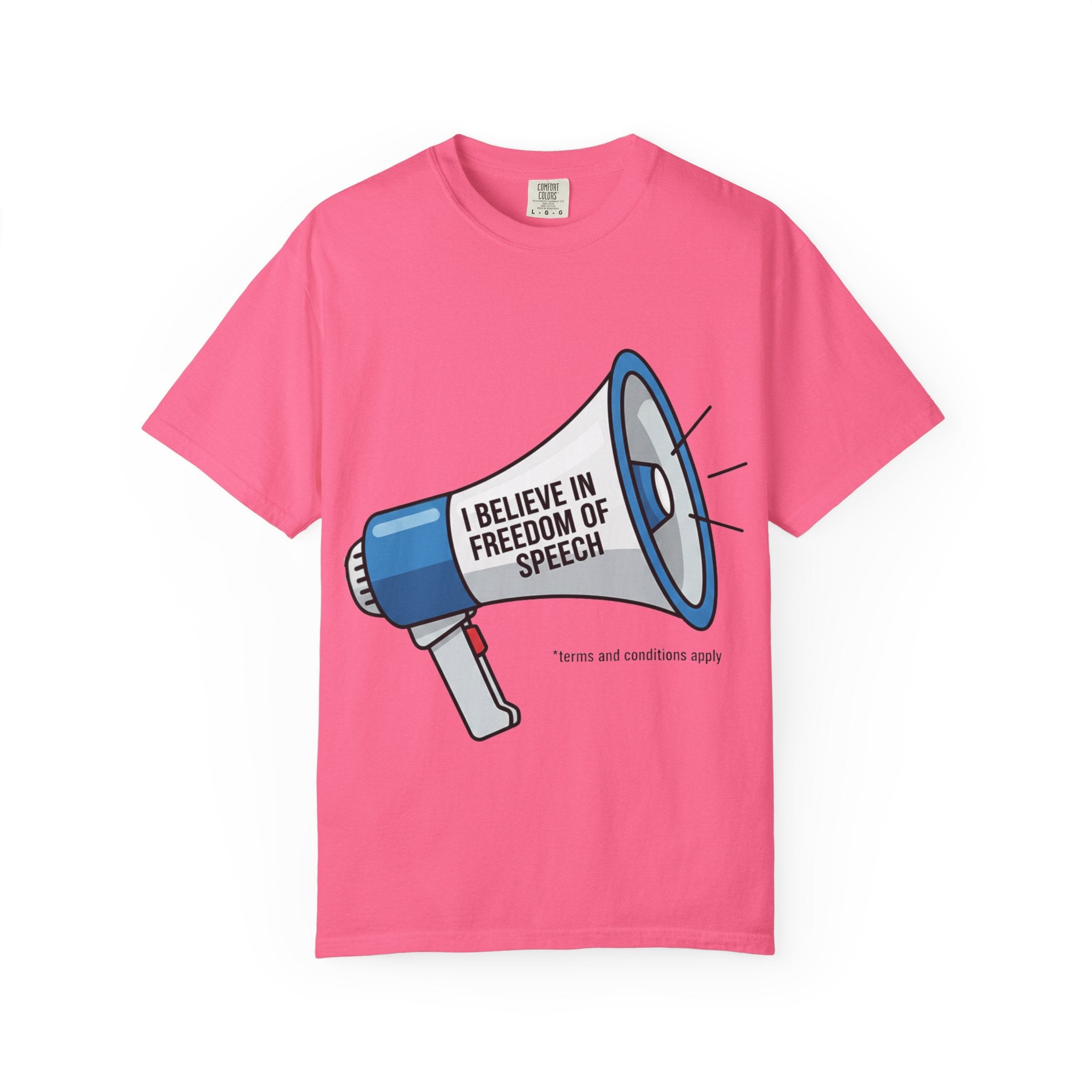 "Freedom of Speech" Unisex Garment-Dyed T-shirt