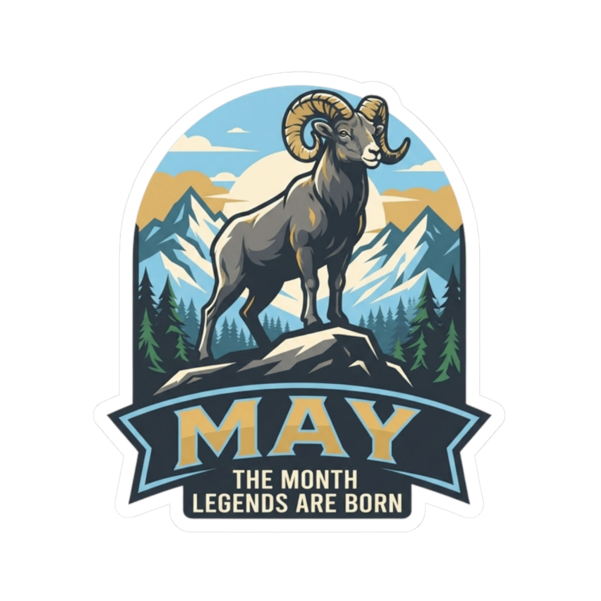 "May Legend" Sticker — Main