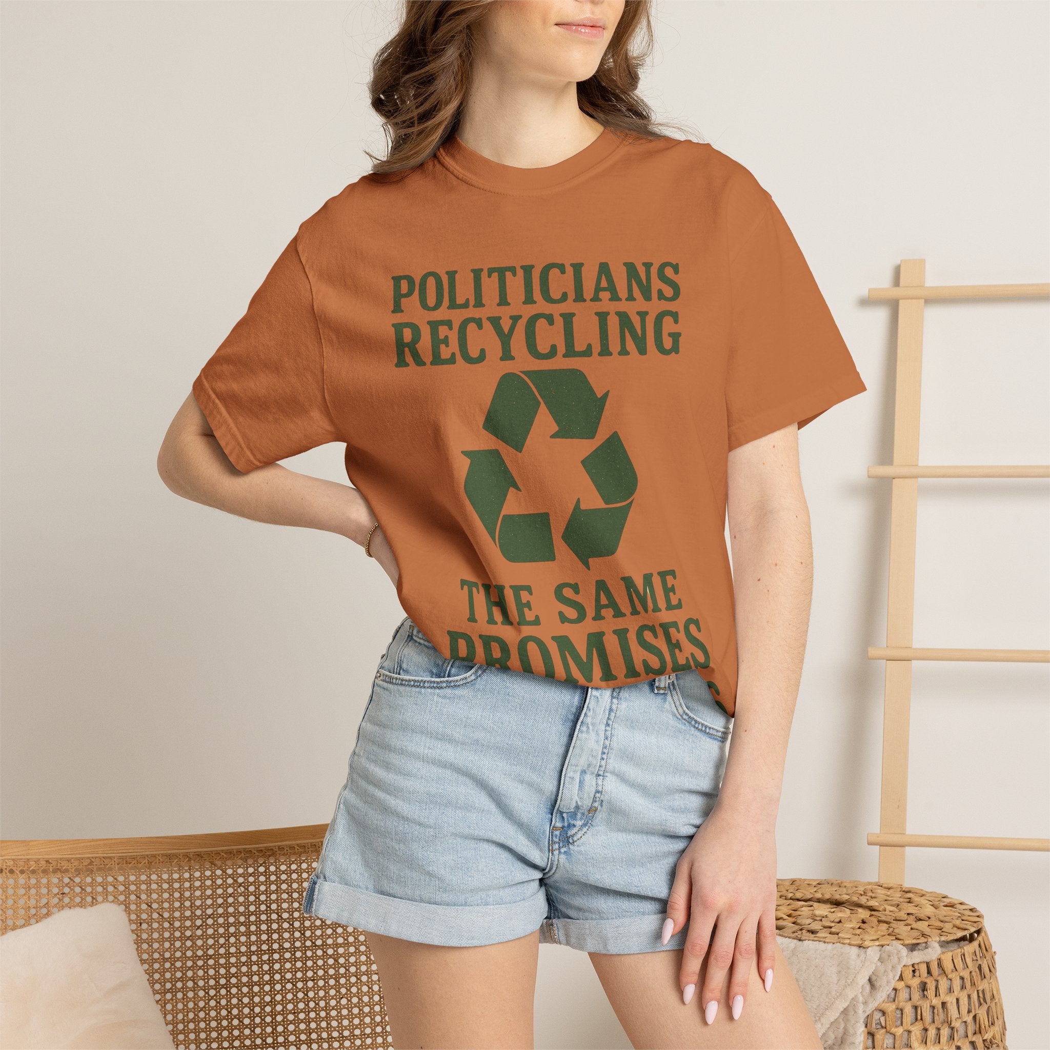 "Politicians Recycling" Unisex Garment-Dyed T-shirt