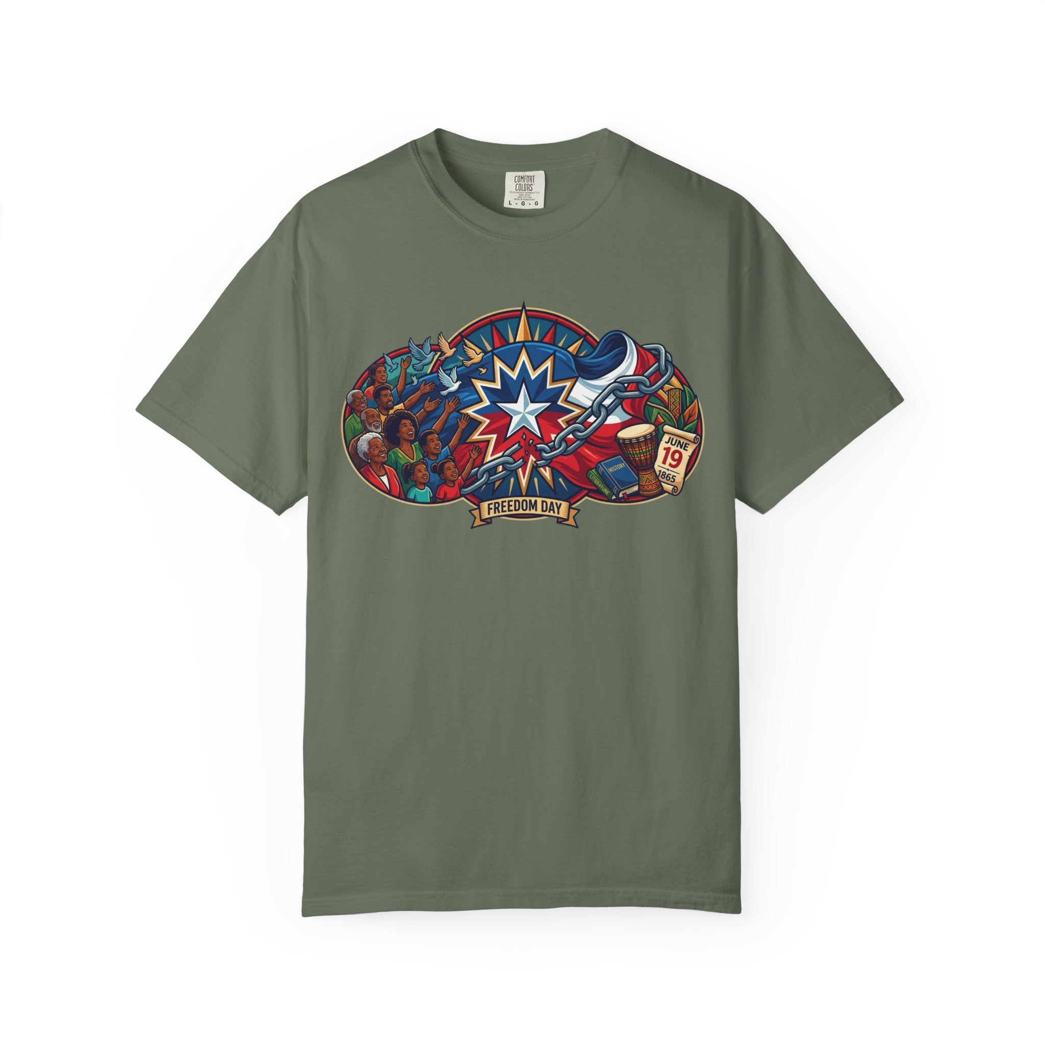 "Juneteenth" Unisex Garment-Dyed Tee