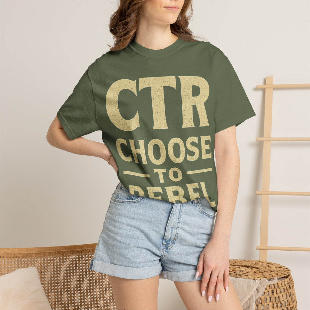 "CTR: Choose To Rebel" Unisex Garment-Dyed T-shirt
