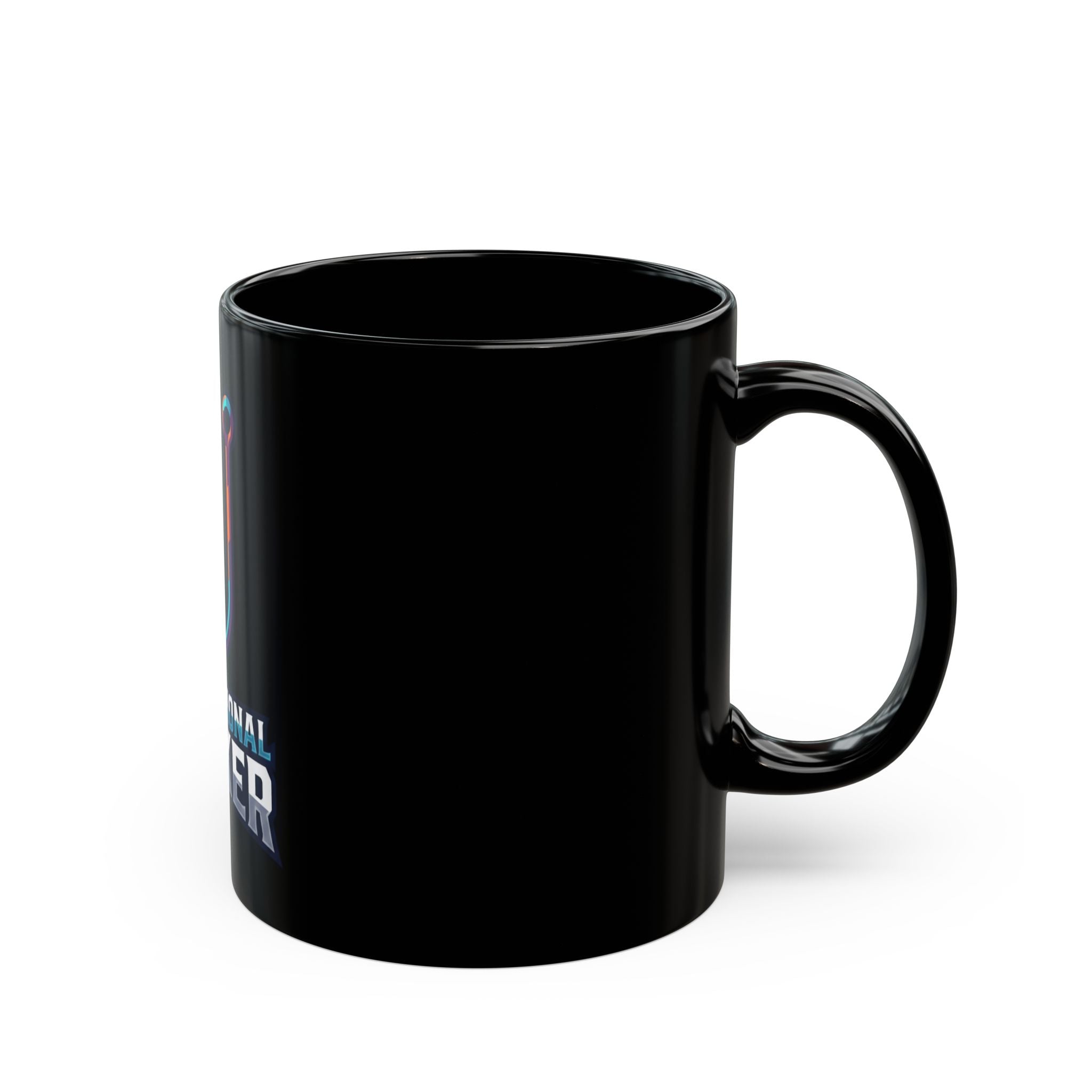 "Professional Hooker" Black Ceramic Mug — Graphic