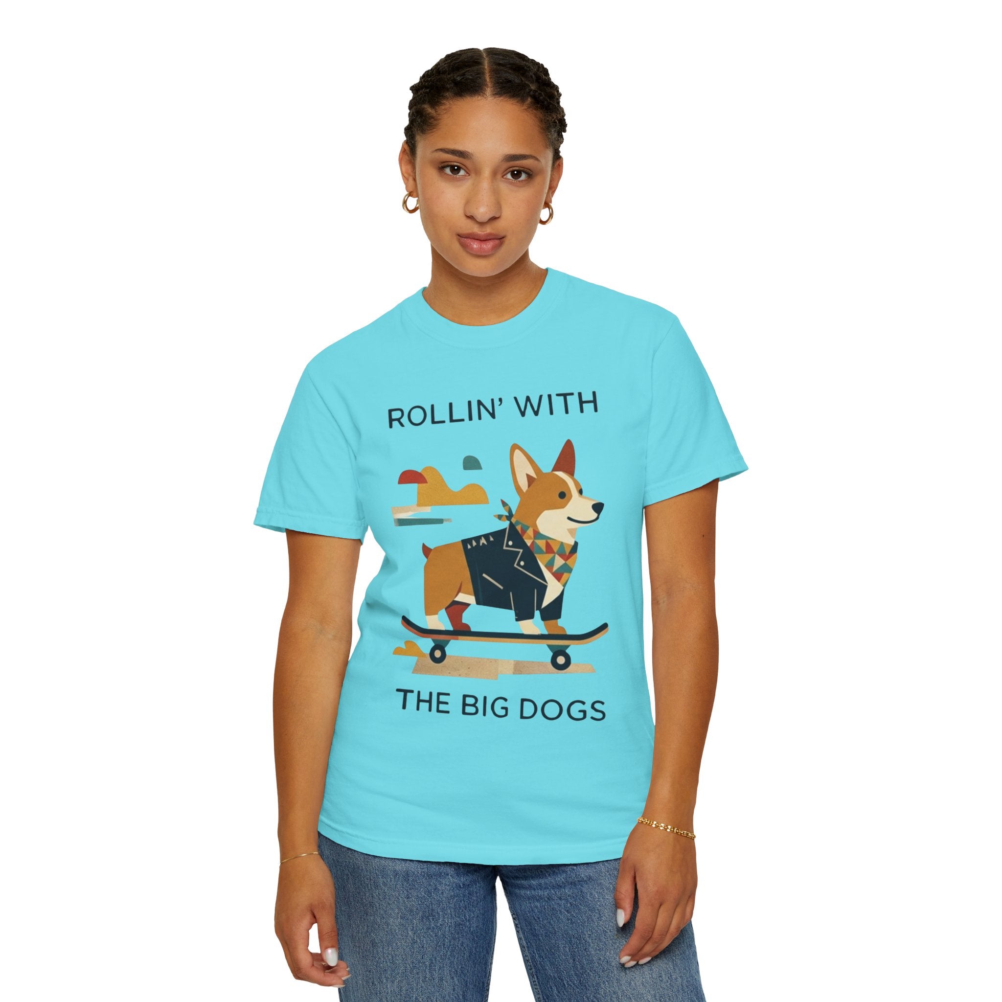 "With the Big Dogs" Unisex Garment-Dyed Tee