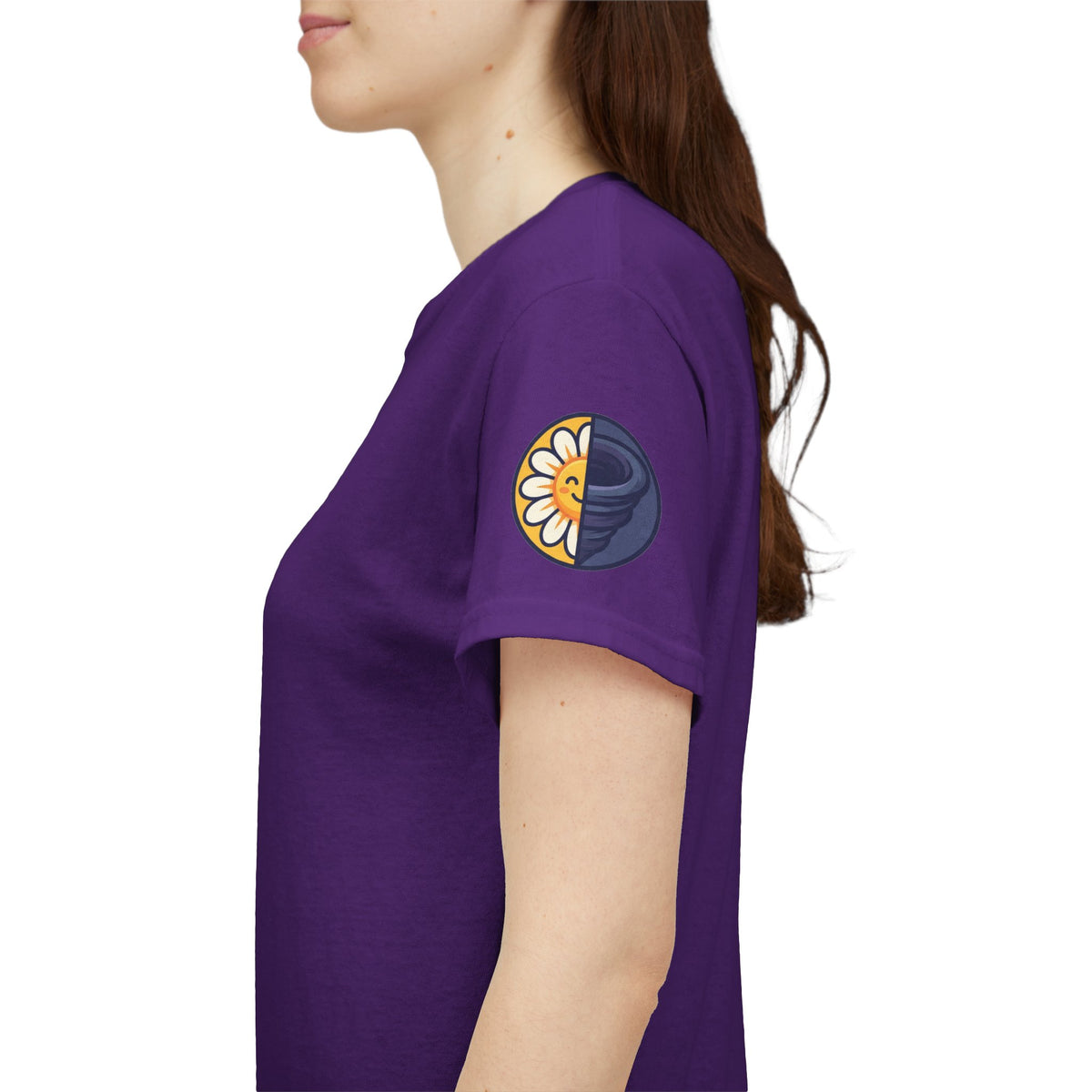 Color: Purple | Sunshine Mixed With A Little Hurricane Premium Graphic Tee