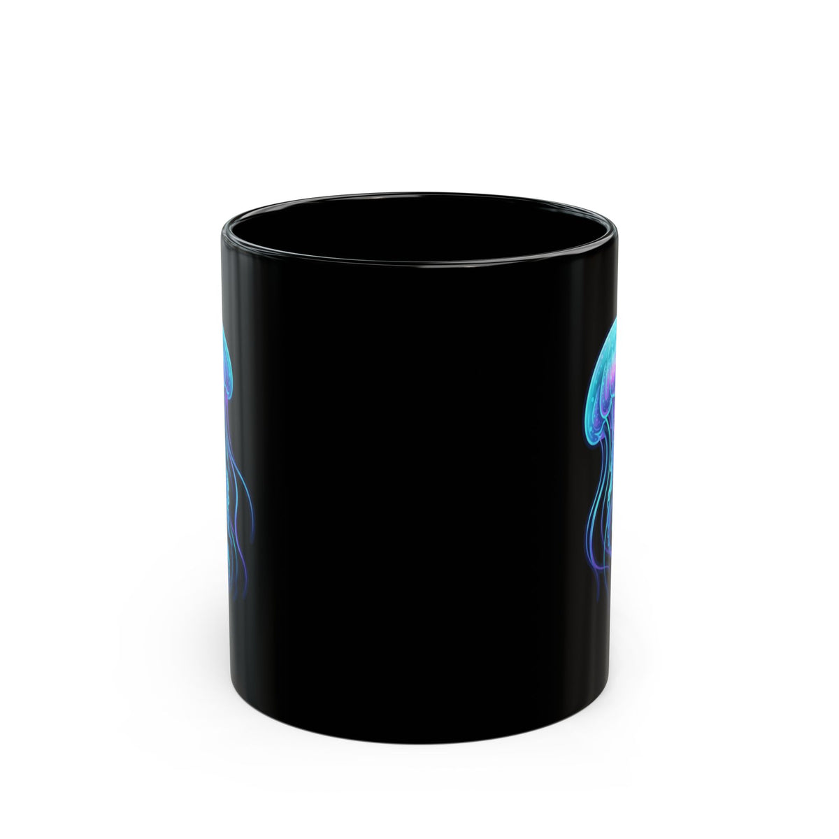 "Jelly Credible" Black Ceramic Mug — Graphic
