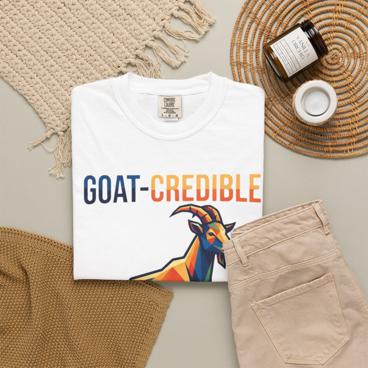 "Goat Credible" Unisex Garment-Dyed Tee