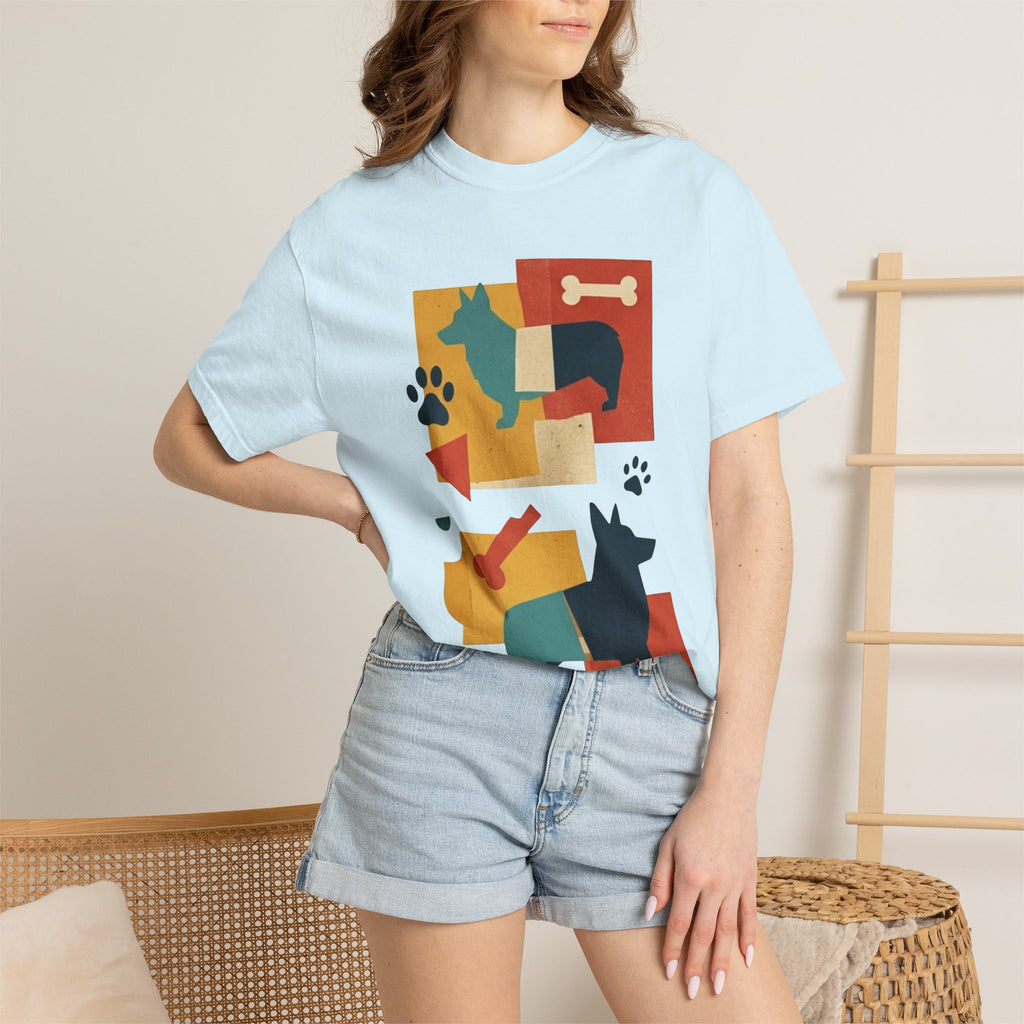 "Dogs and Bones" Unisex Garment-Dyed Tee