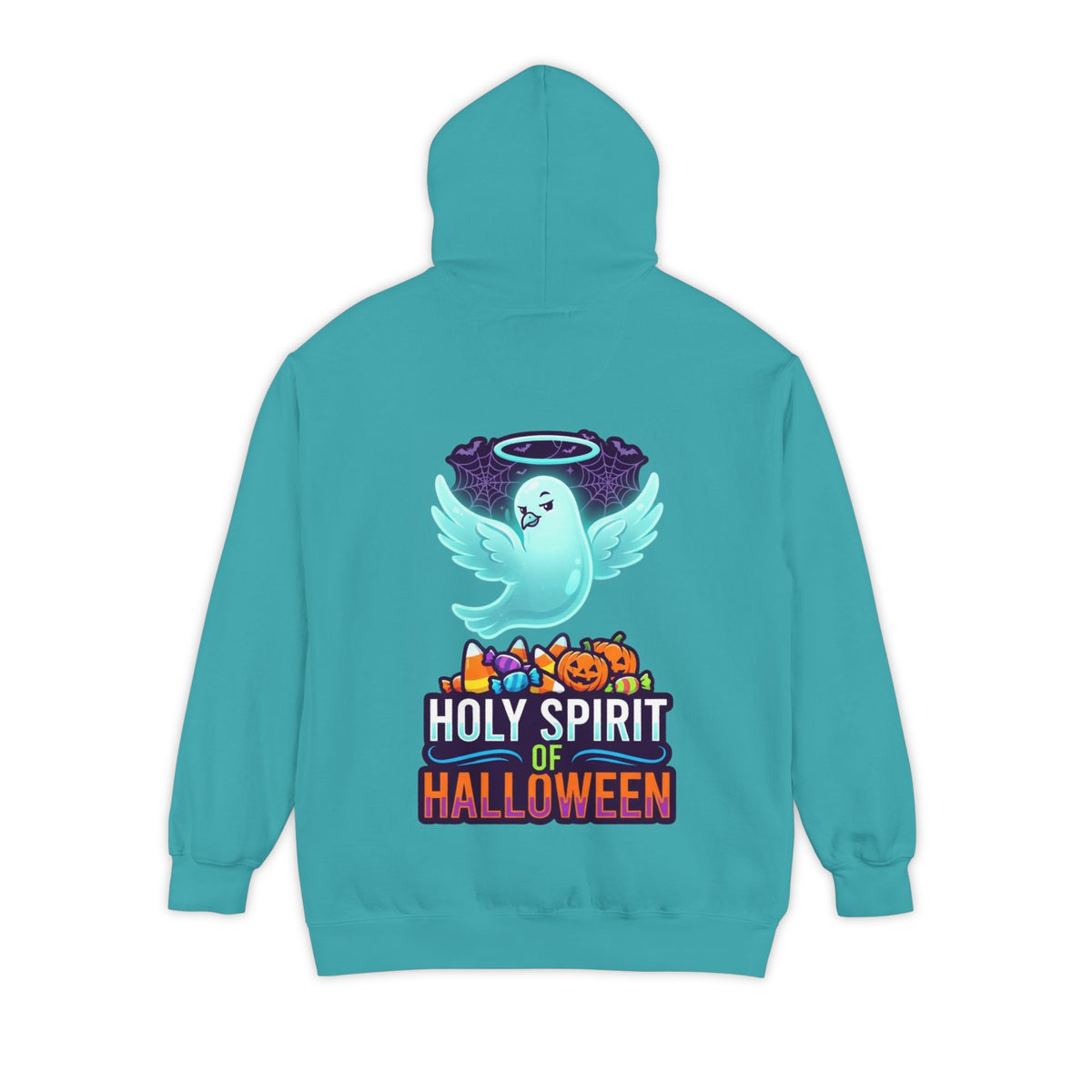 Color: Seafoam | Holy Spirit of Halloween Garment-Dyed Hoodie