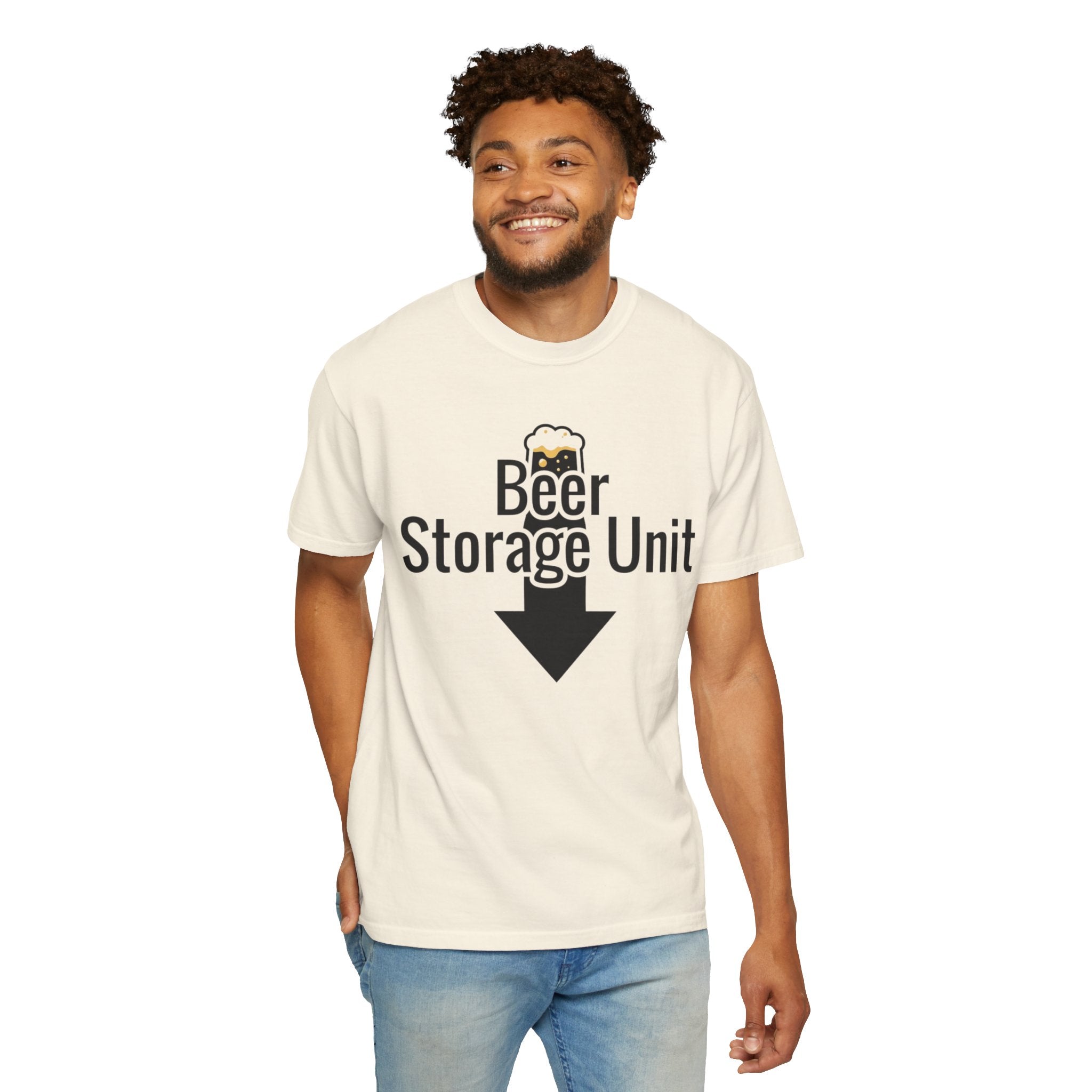"Beer Storage Unit 2" Unisex Garment-Dyed T-shirt