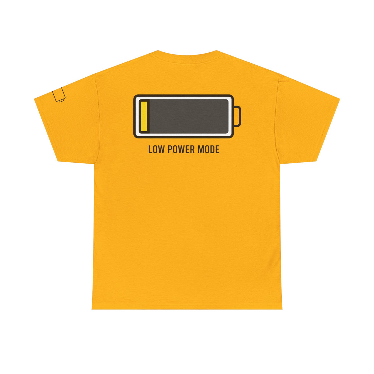 Color: Gold | Low Power Mode Premium Graphic Tee