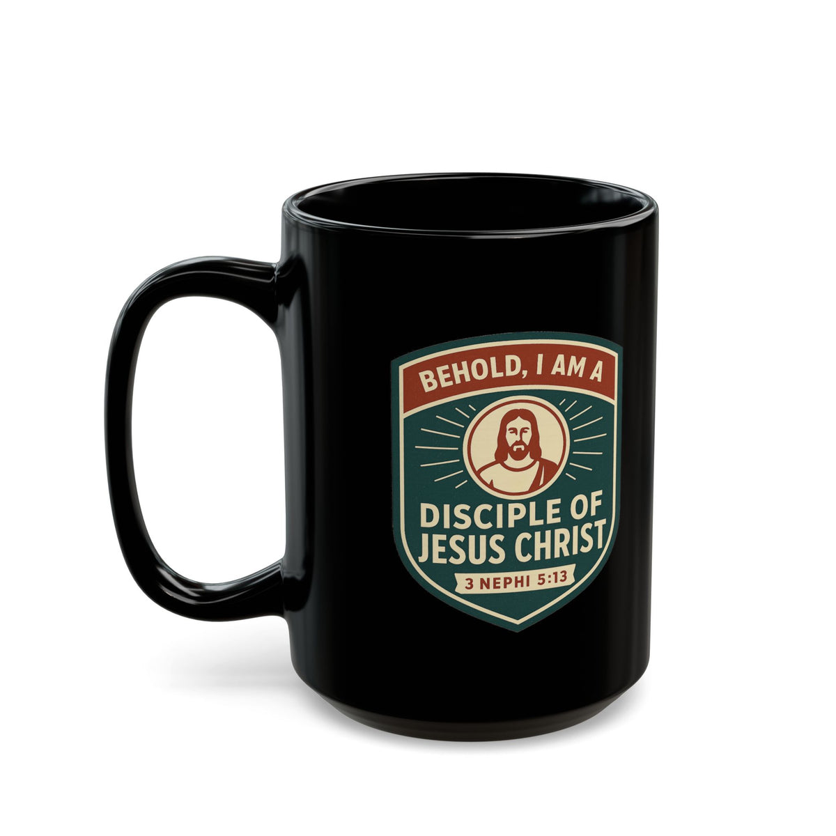 "Disciple of Christ" Black Ceramic Mug