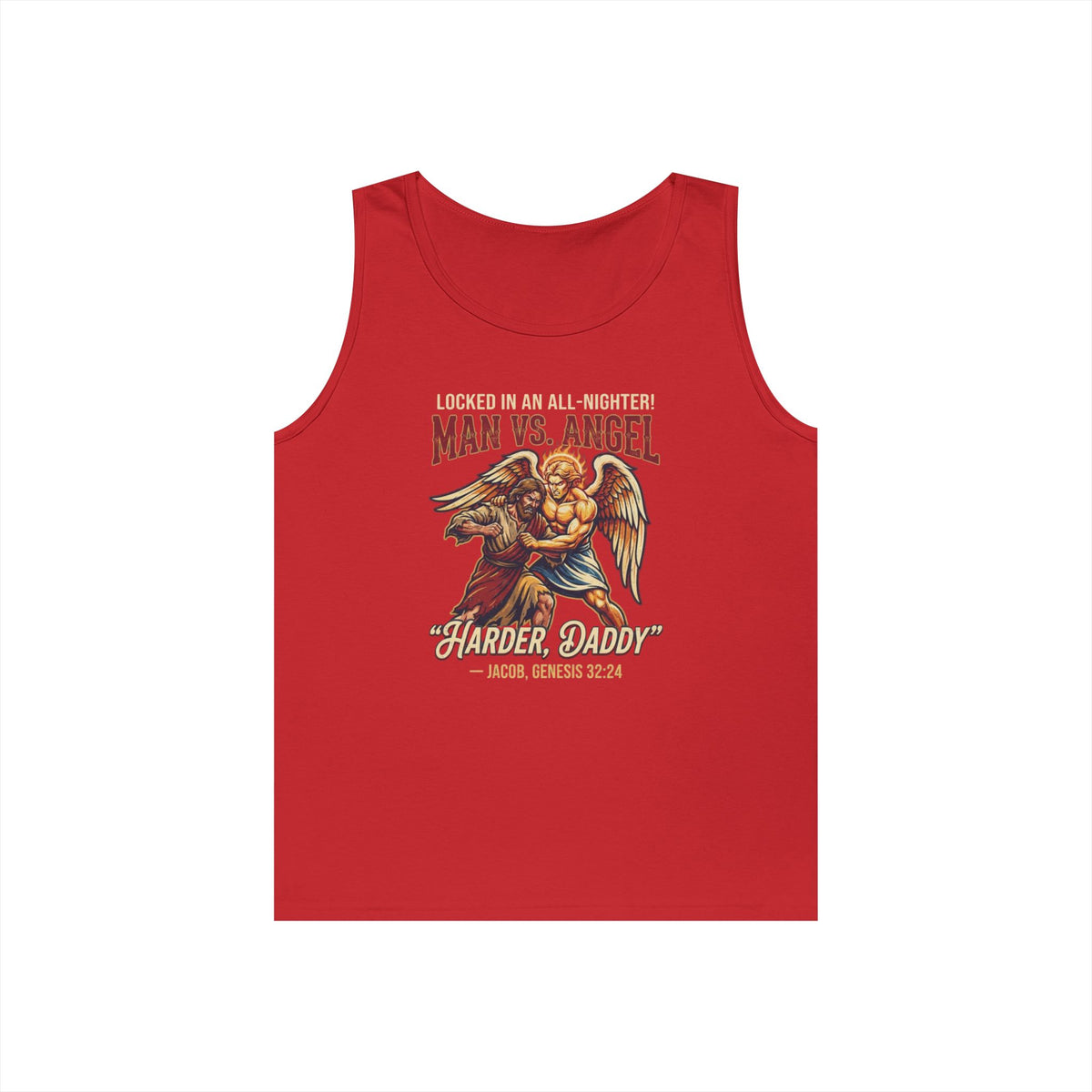 "Good Book Series Man vs Angel" Tank Top
